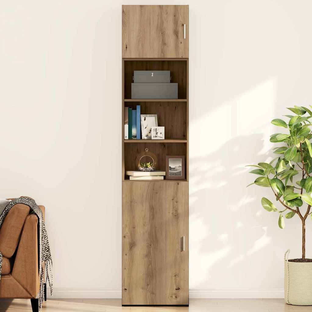 vidaXL Hängeschrank 50 x 42,5 x 40 cm Hängeschrank Wandschrank Eiche handwerklich 50x42,5x