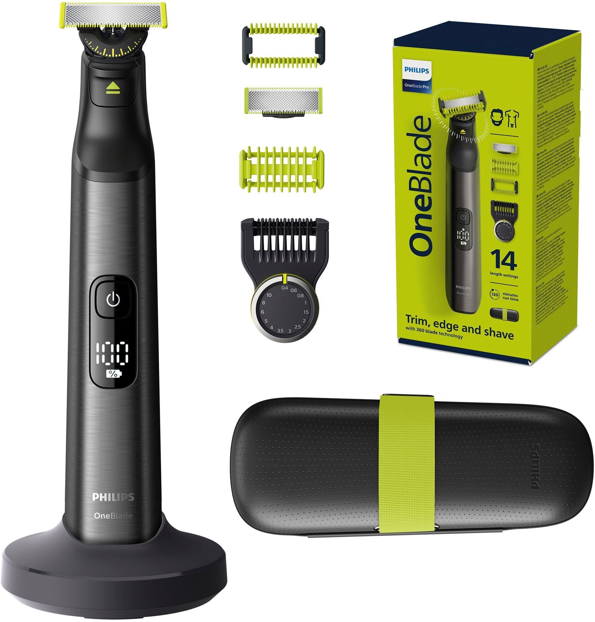 Philips Elektrorasierer OneBlade Pro QP6651/30 – Face + Body – Bart Rasiere günstig online kaufen