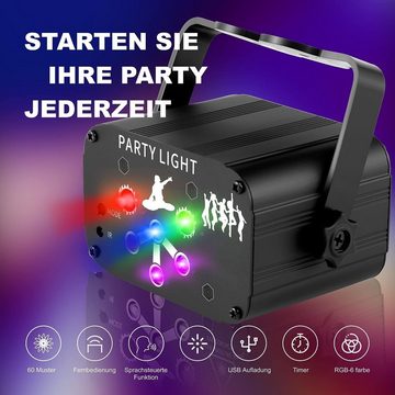autolock Discolicht Partylicht Discolicht,Discokugel LED Party Licht,LED Party Lampe, prachsteuerte,Fernbedienung,mit Musikgesteuert Timerfunktion