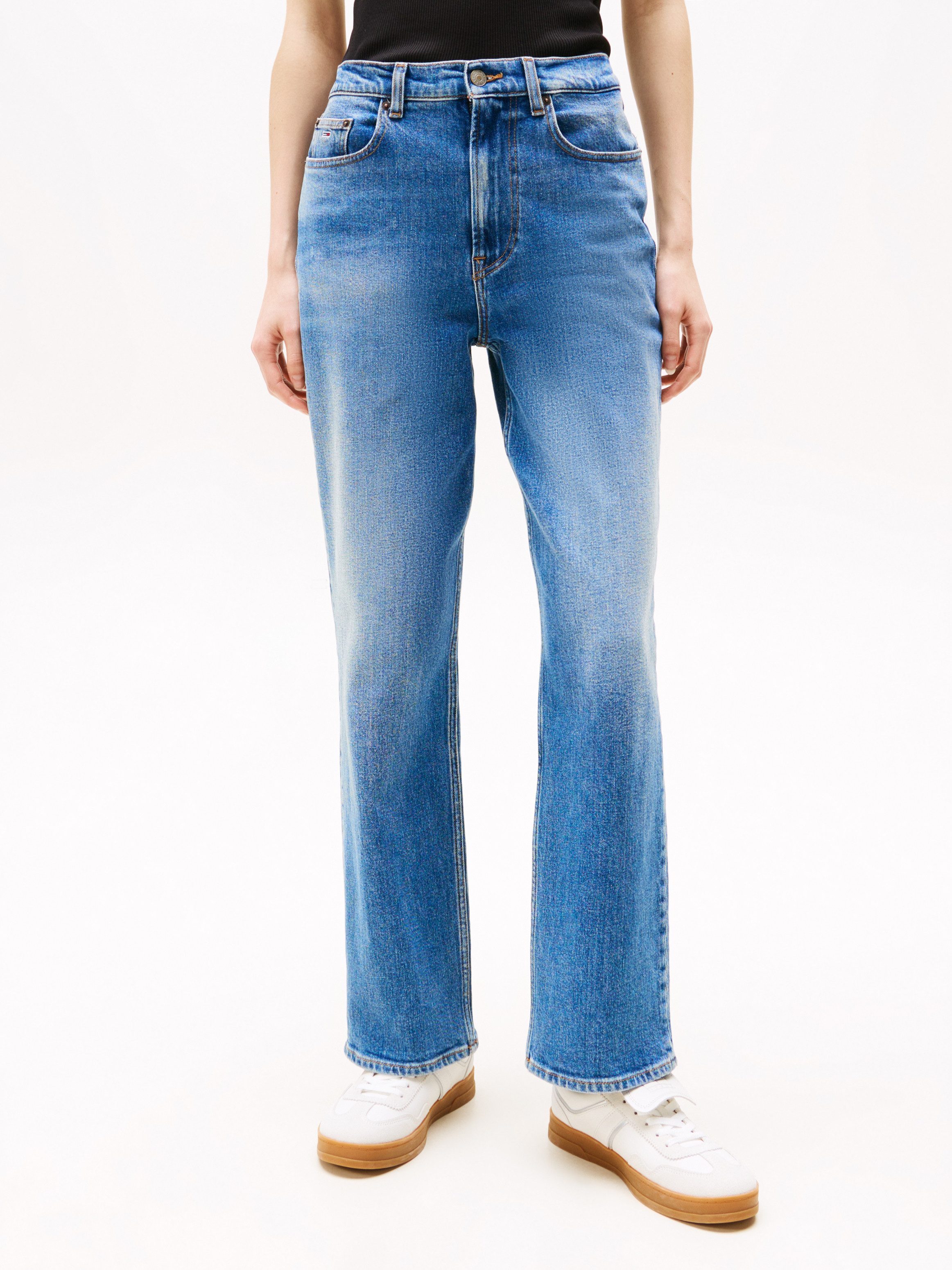 Tommy Jeans Straight-Jeans LAYLA HR SLIM STR in Knöchellänge