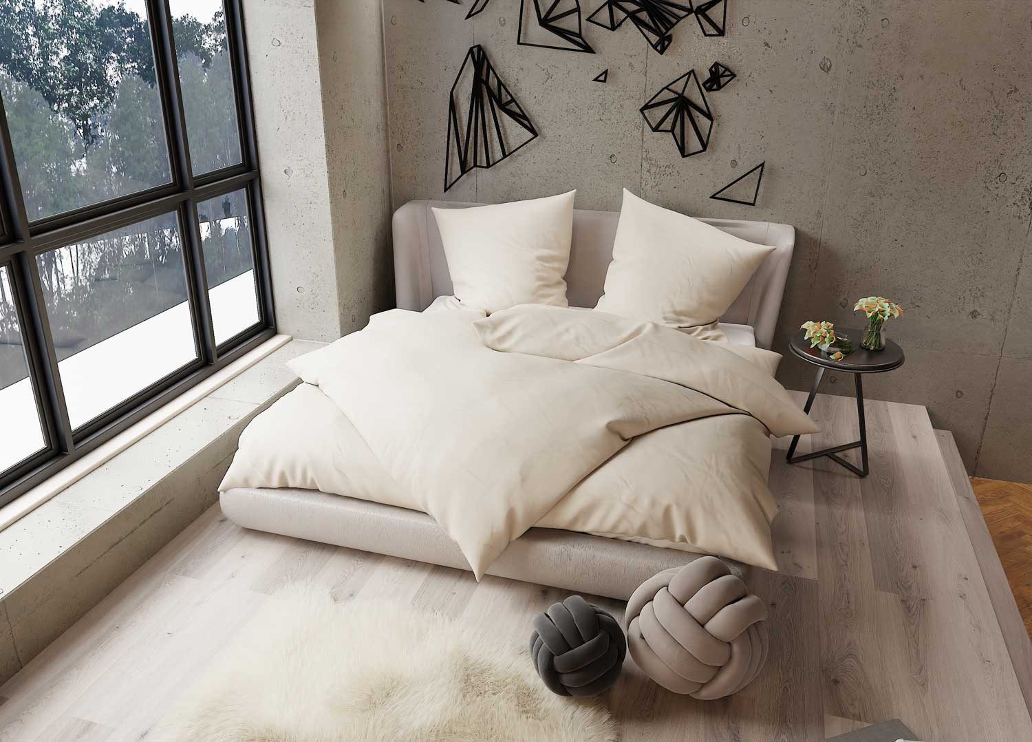 BETTWAESCHE-MIT-STIL Bettwäsche TENCEL™ Lyocell Bettwäsche uni einfarbig, L günstig online kaufen