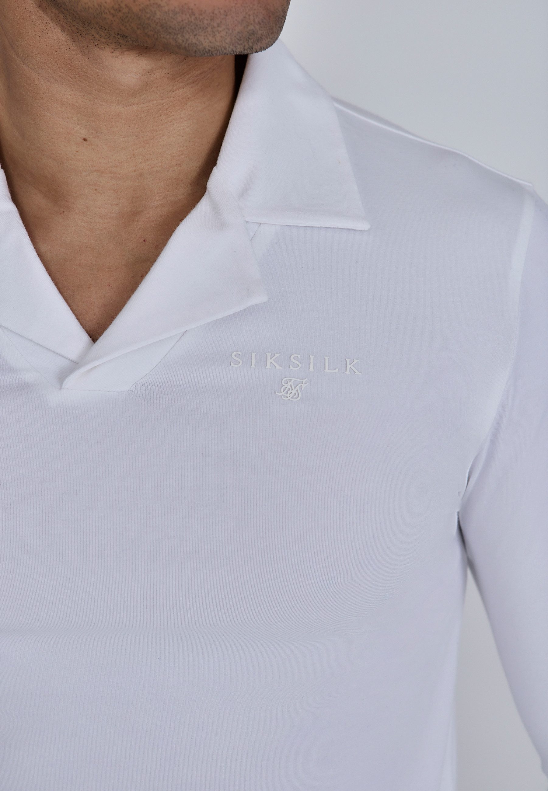 Siksilk Langarm-Poloshirt SikSilk Herren Langarm Polo günstig online kaufen