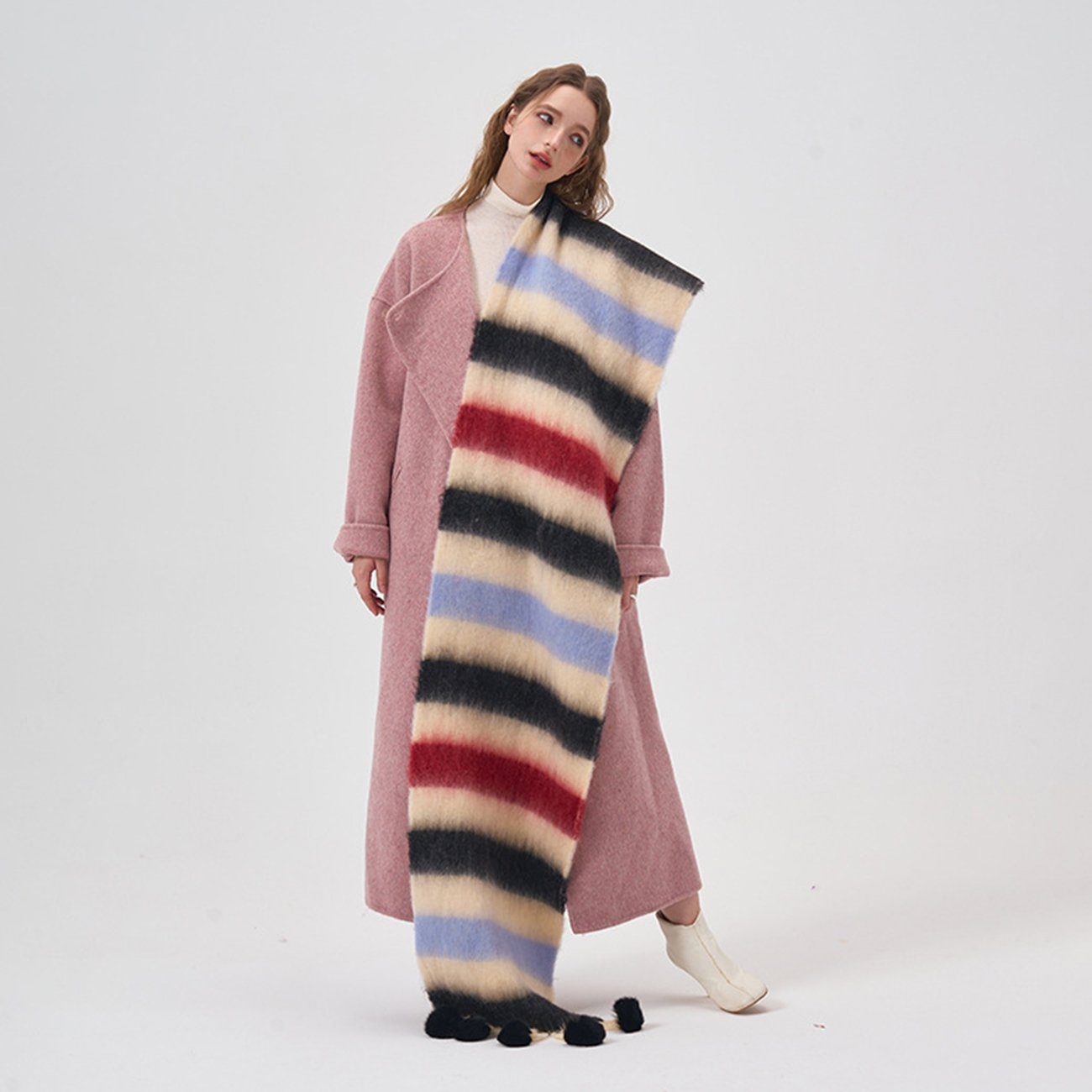 EBUY Modeschal Warmer Schal für Damen im Herbst und Winter Stil 2