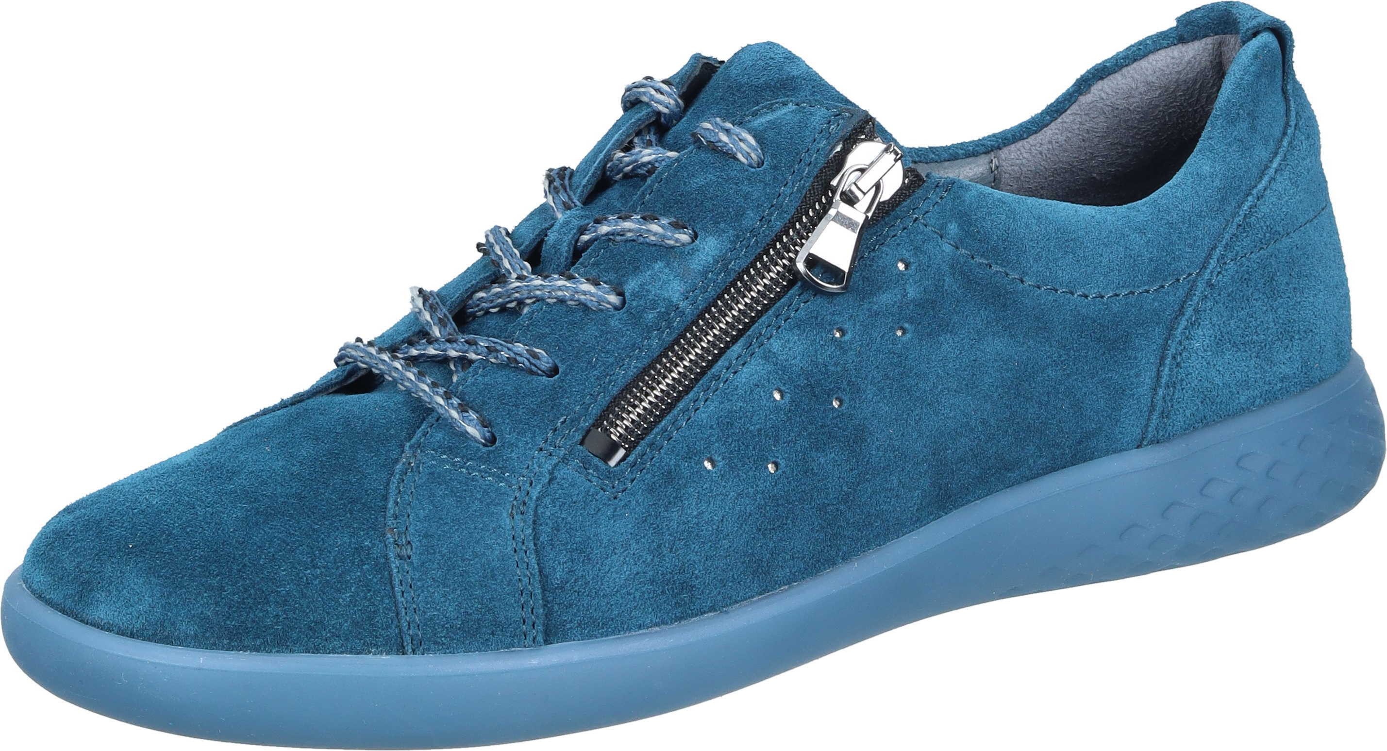 Waldläufer Schnürer Schnürschuh aus Veloursleder