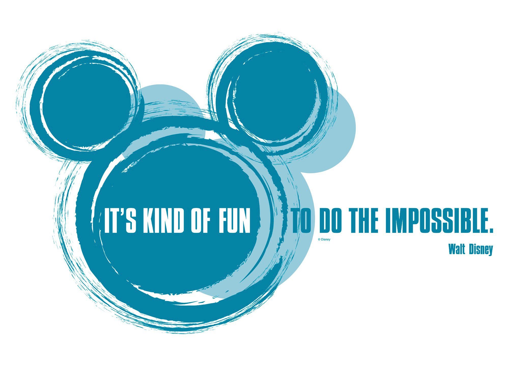 Komar Wandtattoo Disney It‘s kind of fun - Größe 50 x 70 cm (2 St), selbstklebend, Wandsticker, Kinderzimmer