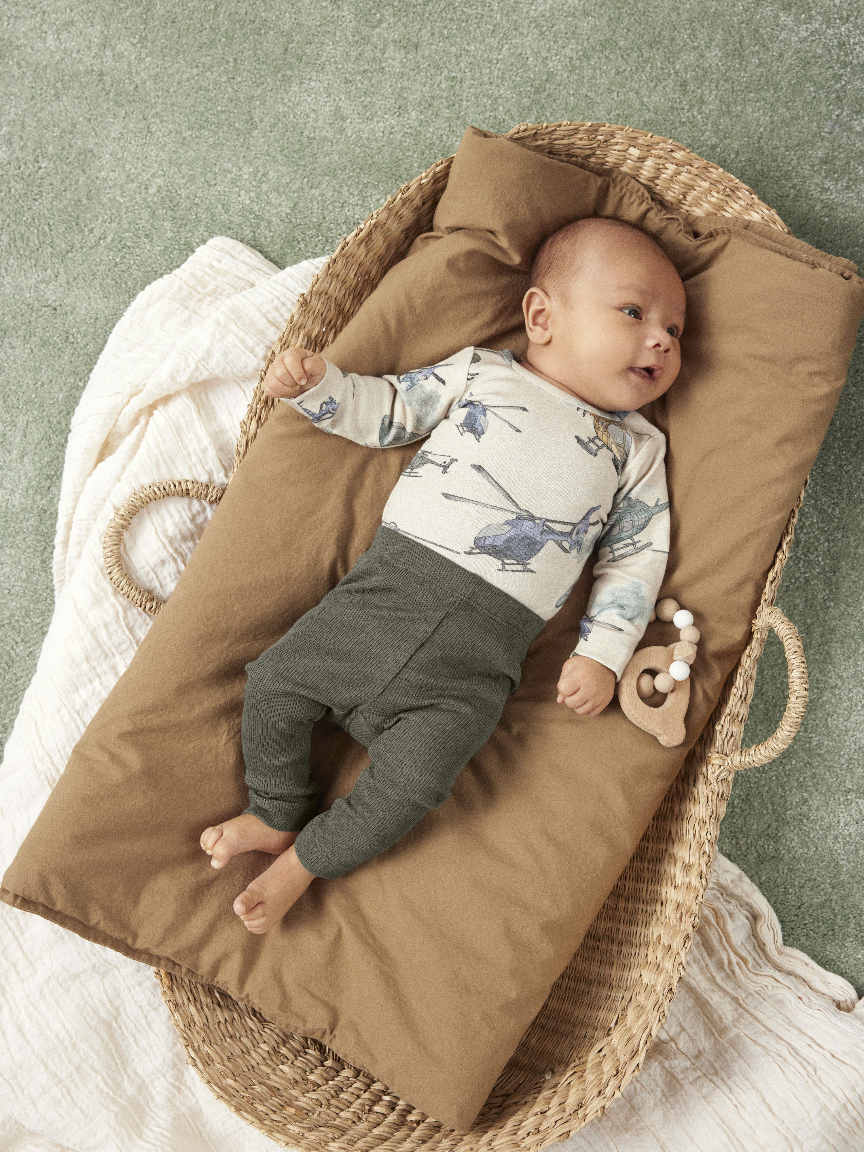 Name It Leggings NBNKAB LEGGING NOOS Baumwollmischung, Rippqualität, normal geschnitten