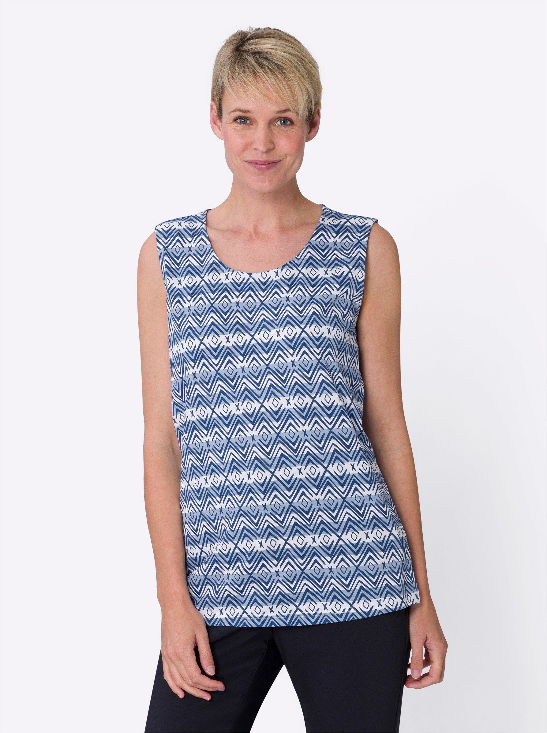 Sieh an! Shirttop Shirttop Ärmellos