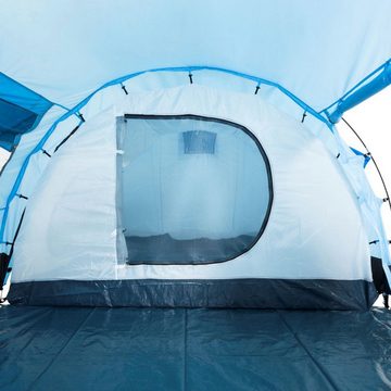 CampFeuer Tunnelzelt Zelt Super+ für 4 Personen, Blau / Schwarz, 3000 mm Wassersäule, Personen: 4