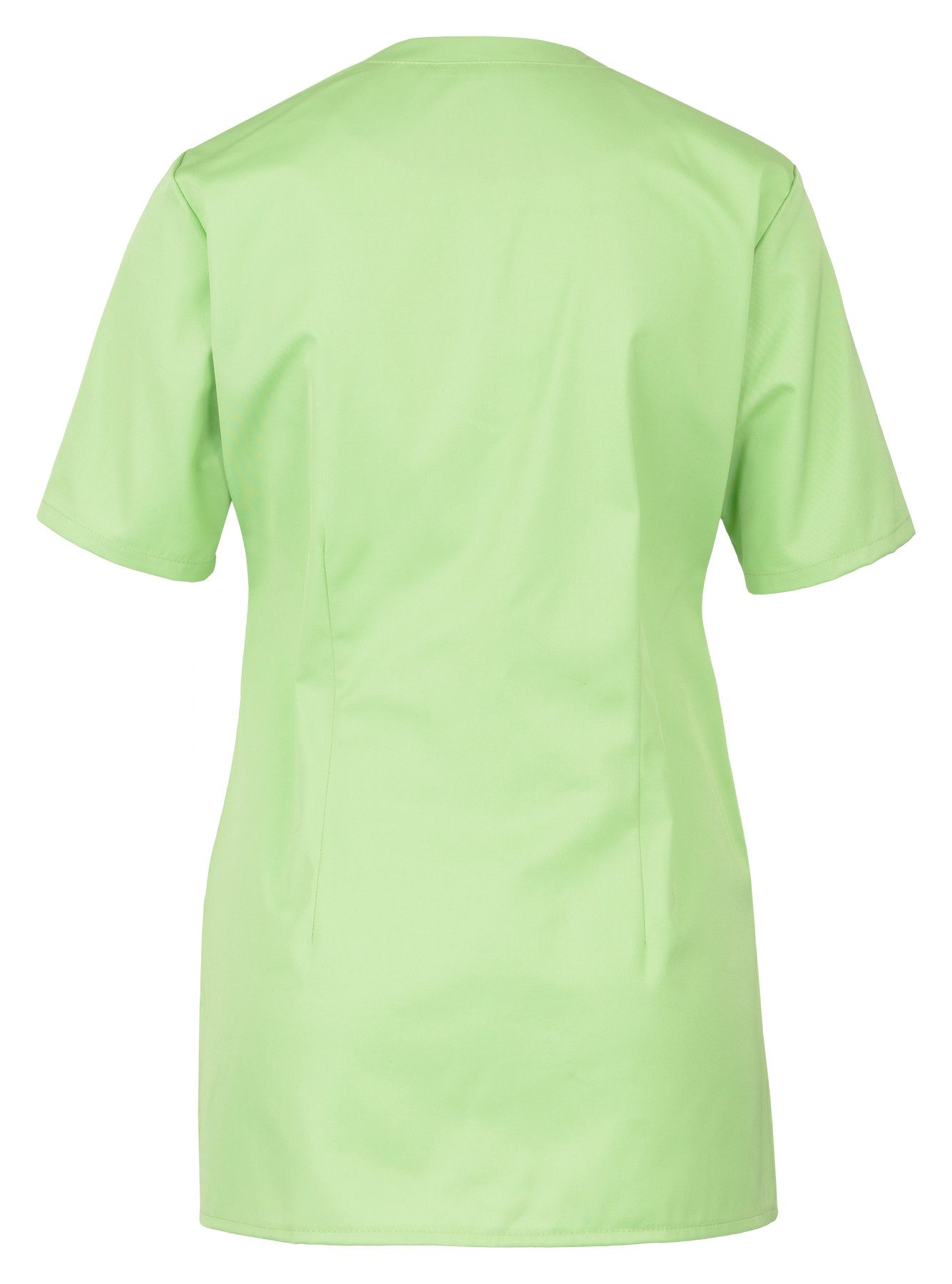 BEB Schlupfbluse beb MEDIZIN/PFLEGE Damen KASACK Kurz V-Neck Baumwollmix Apfelgrün
