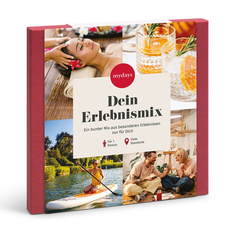 mydays Erlebnisgutschein Geschenkbox Dein Erlebnismix, Dein Erlebnismix - Deine Zeit, Dein Moment