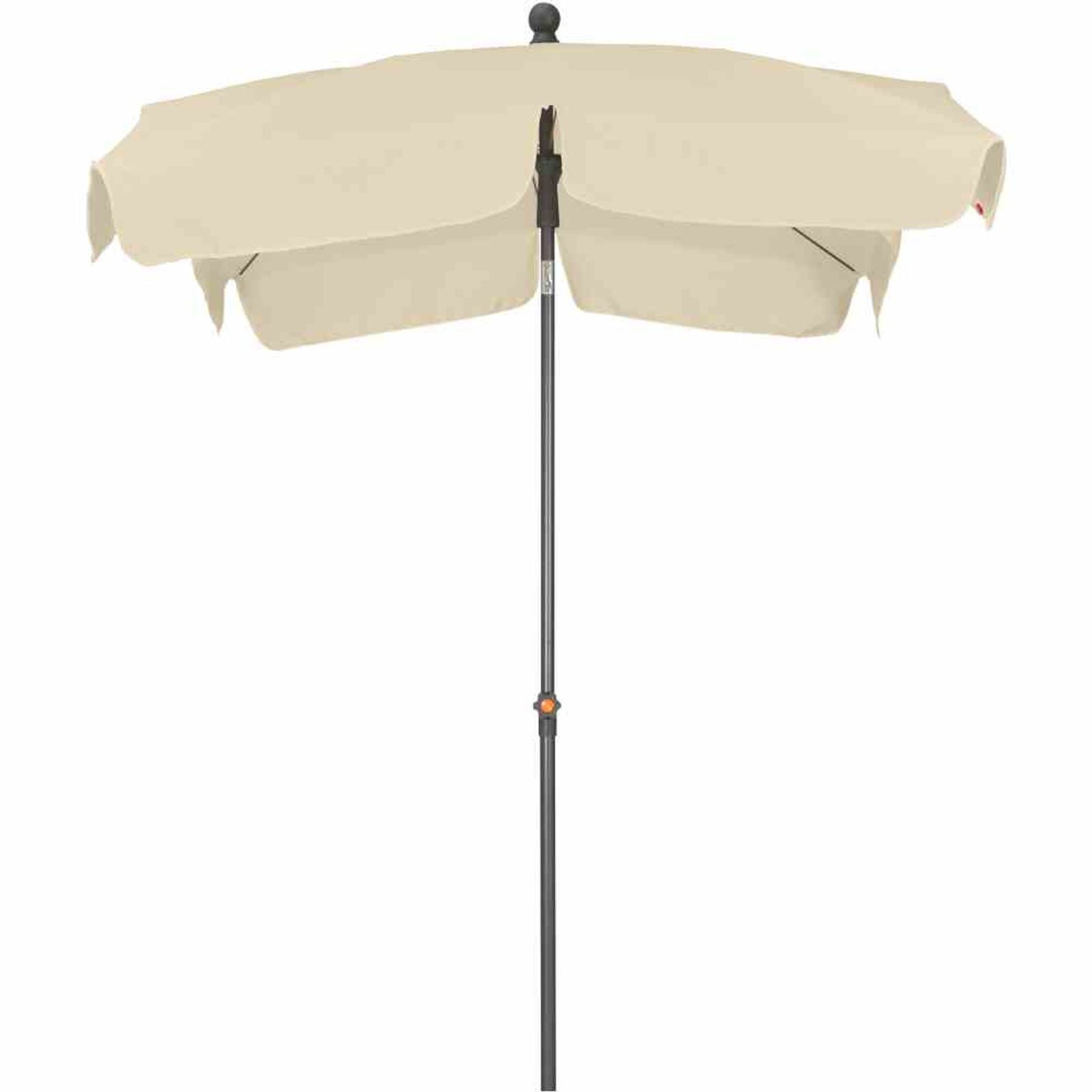 Siena Garden Sonnenschirm Tropico Mittelstockschirm anthrazit/natur 210x140cm Gestell Stahl anth