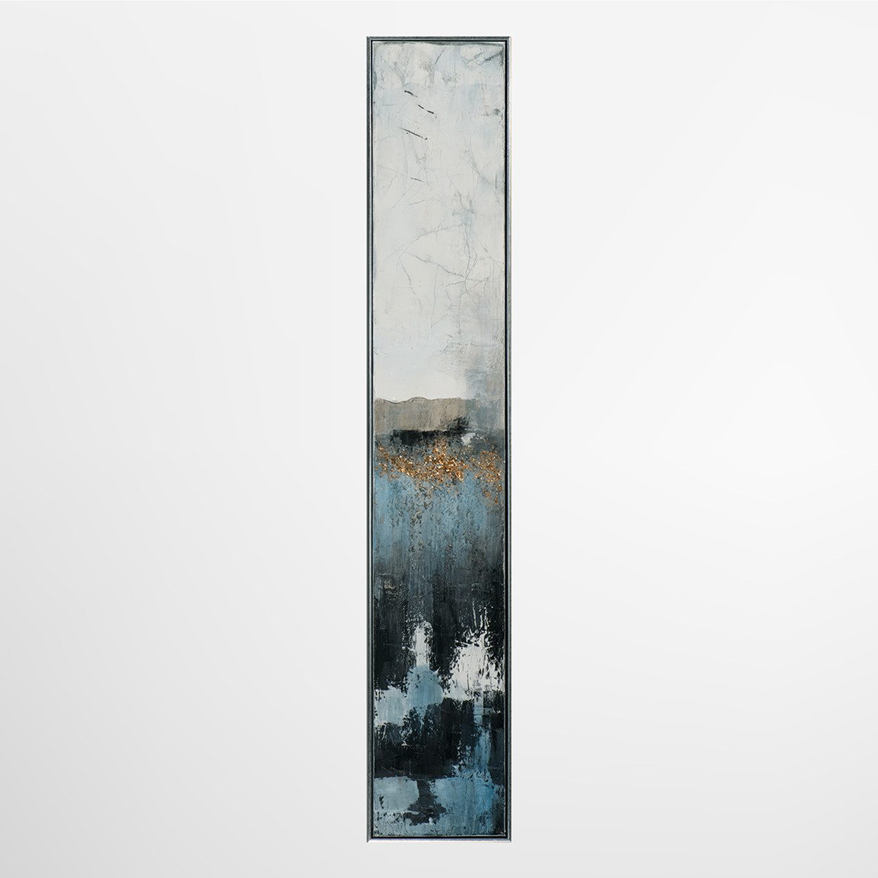 ArtUniverse Gemälde Schlanke Farbspiegelung 27 x 152 cm, Abstrakt
