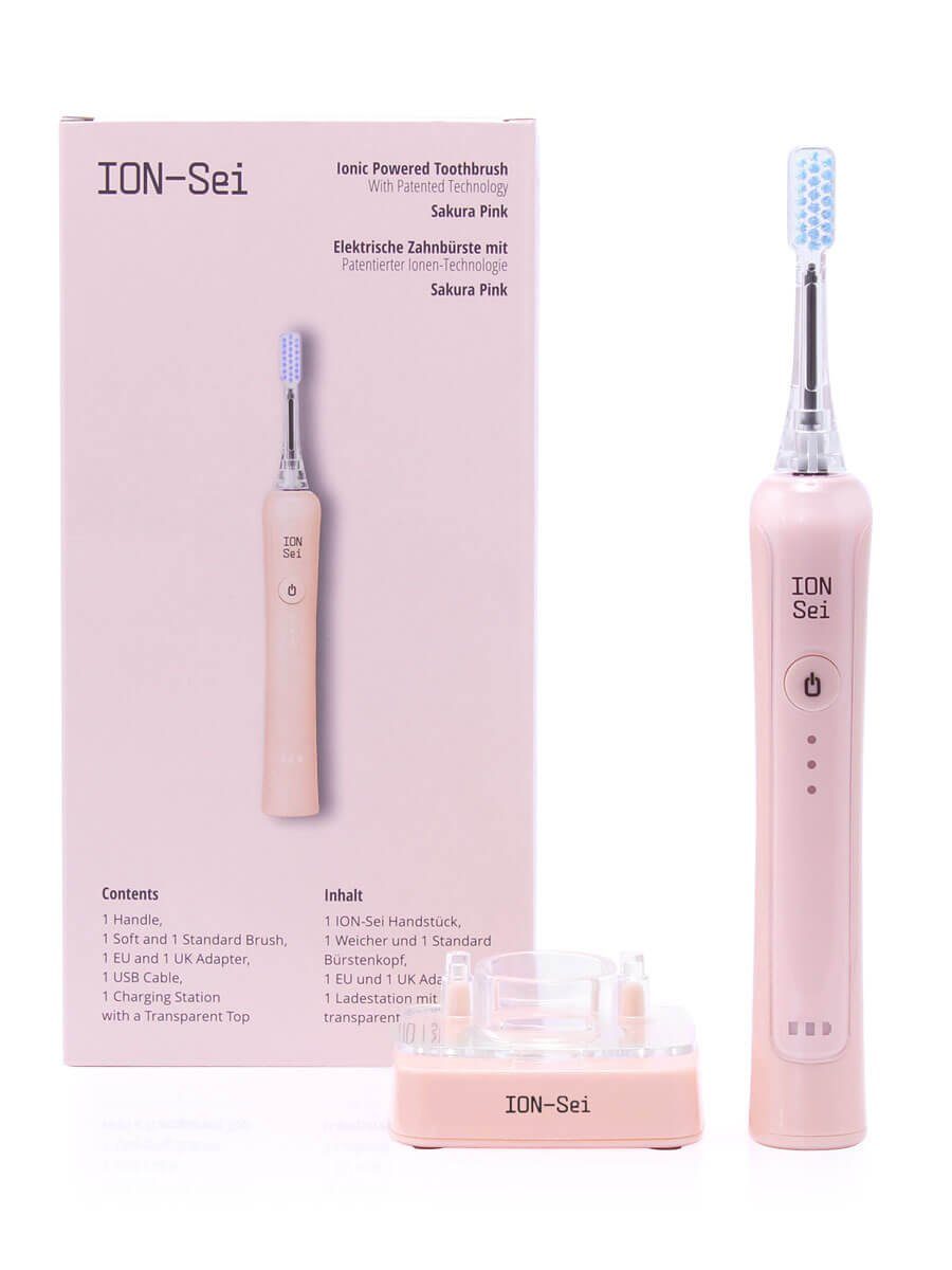 ION-Sei Schallzahnbürste ION-Sei Zahnbürste Sakura Pink - Limited Edition,  Aufsteckbürsten: 2 St. online kaufen | OTTO