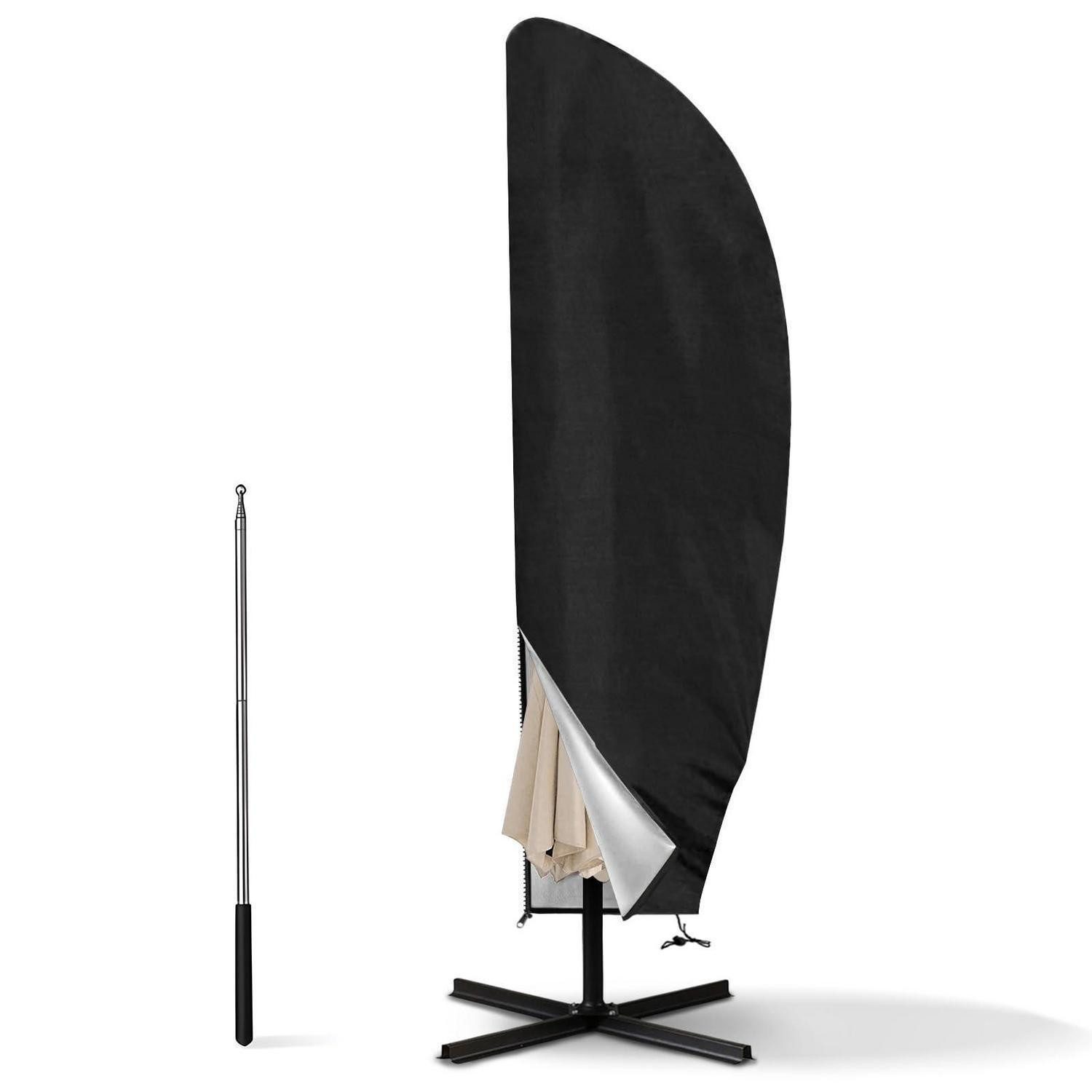 LuxusKollektion Sonnenschirm-Schutzhülle Sonnenschirm Schutzhülle 280cm schwarz