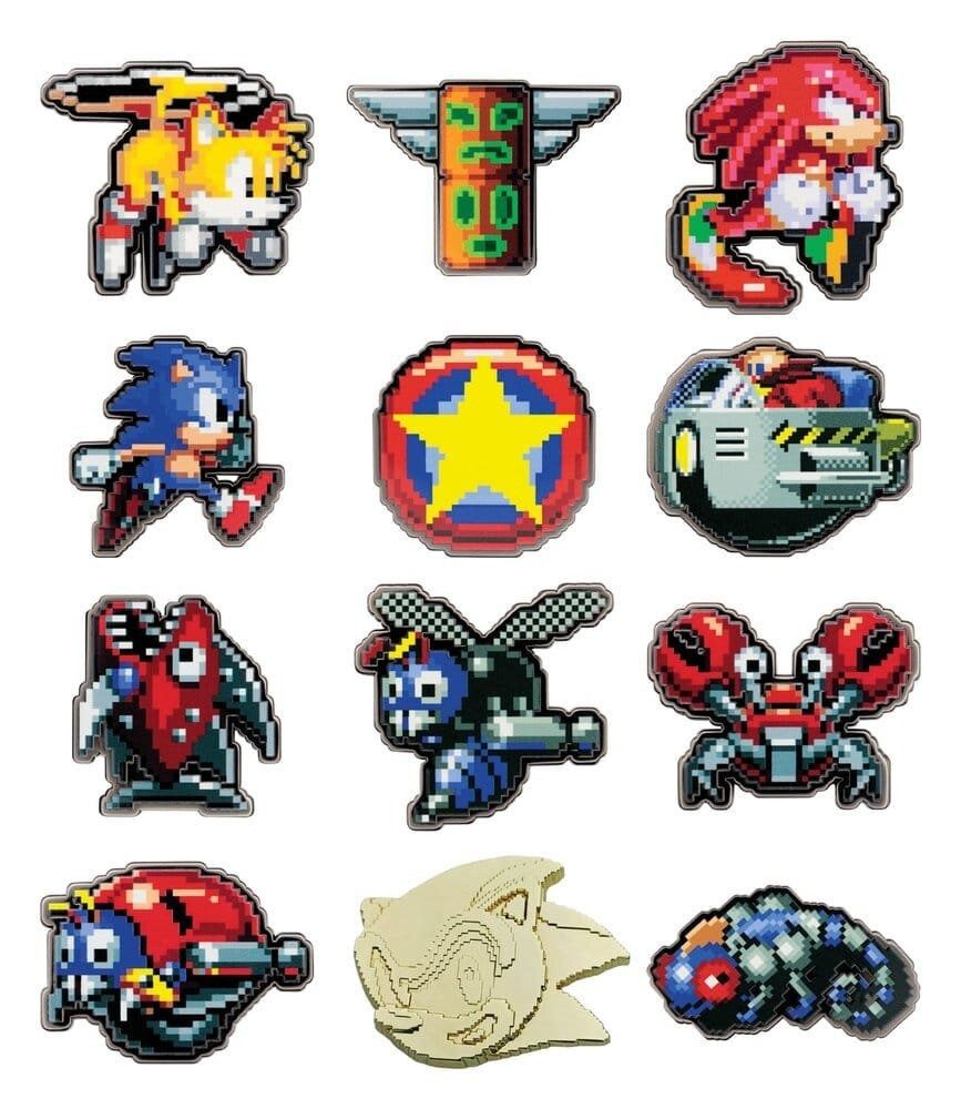 Fanattik Anstecknadel Set Sonic The Hedgehog Mystery Ansteck-Pins Blind Box Display