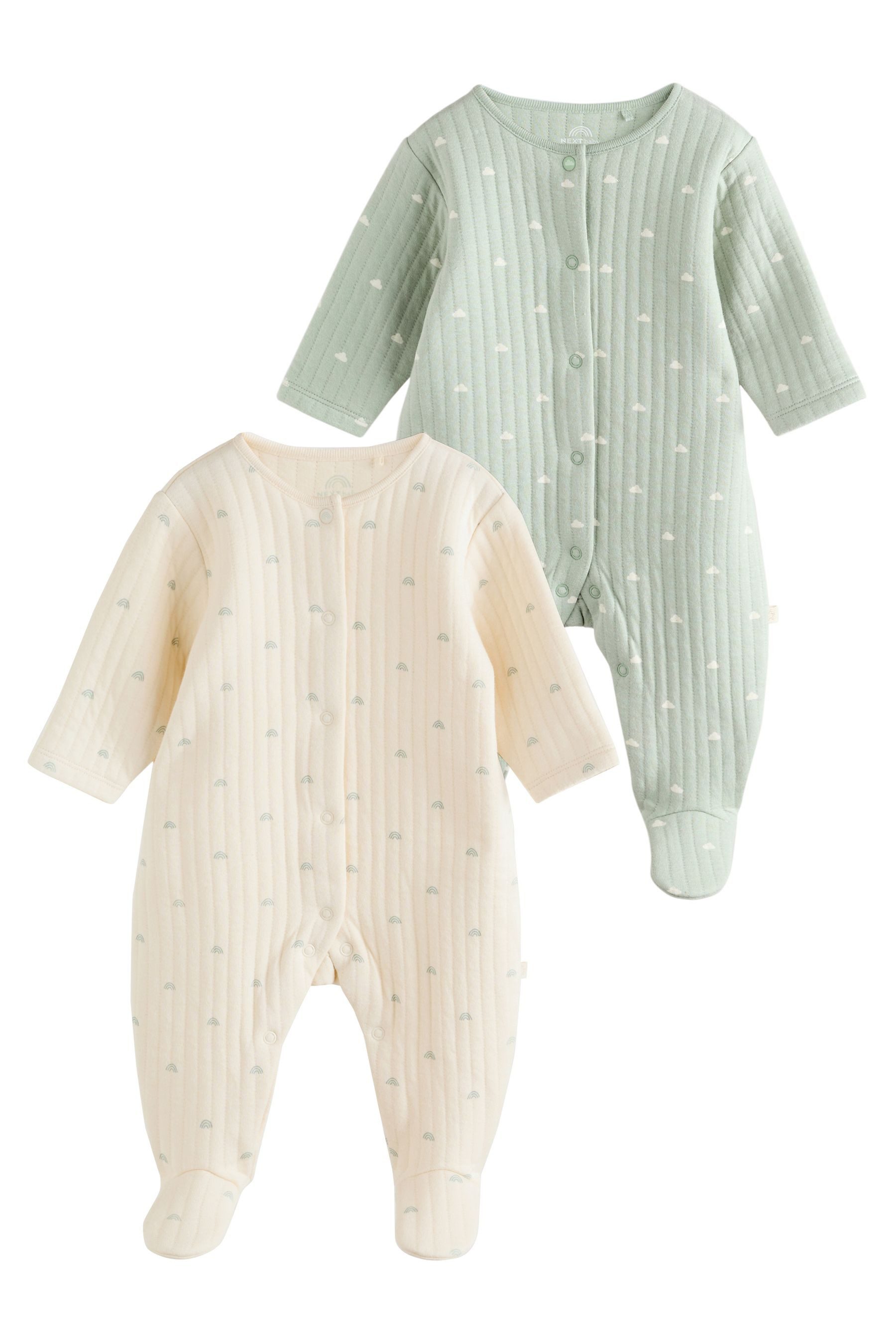 Schlafoverall Gesteppte Baby-Schlafanzüge, 2er-Pack