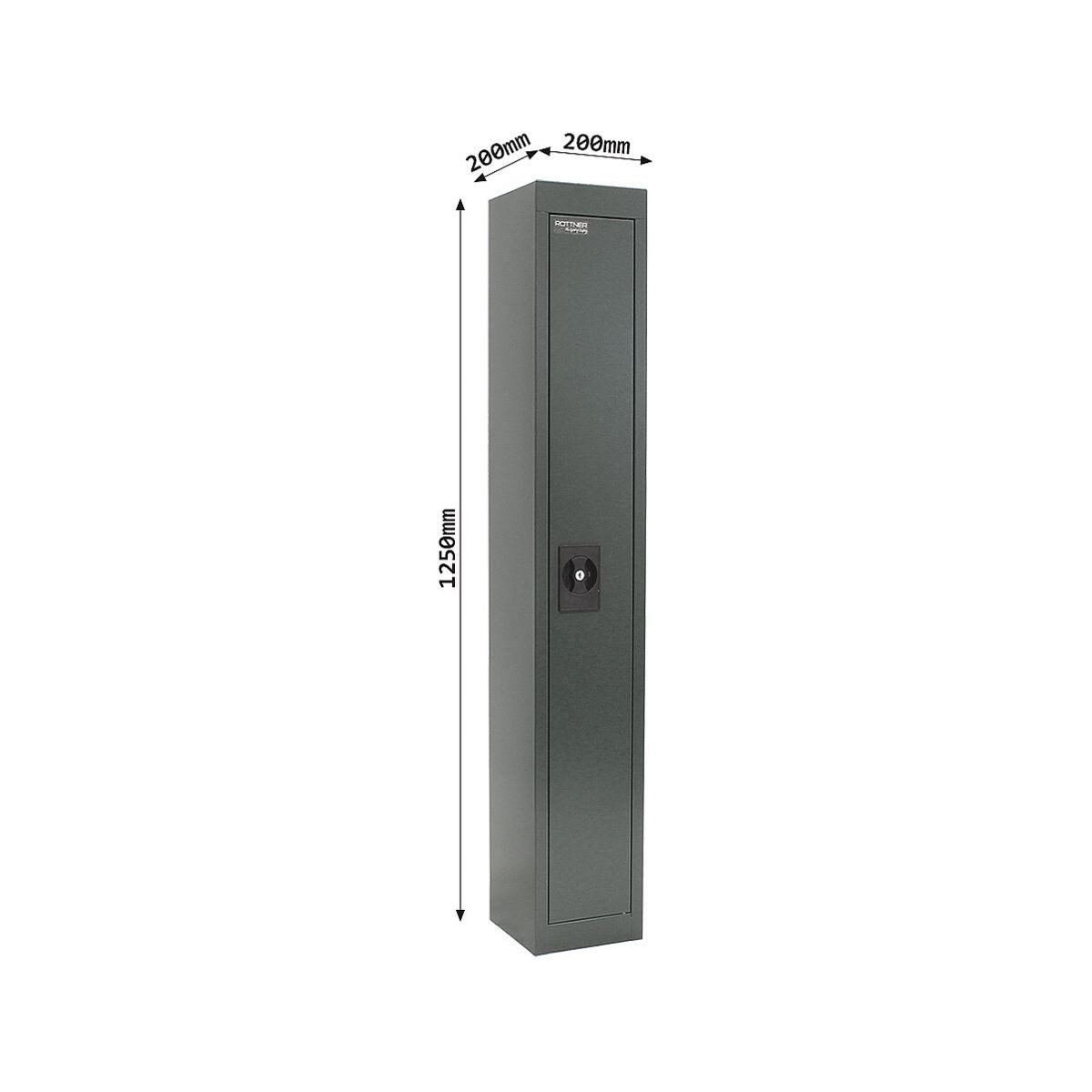 ROTTNER Waffenschrank GUN 1 grün, für1 Langwaffe und Munition