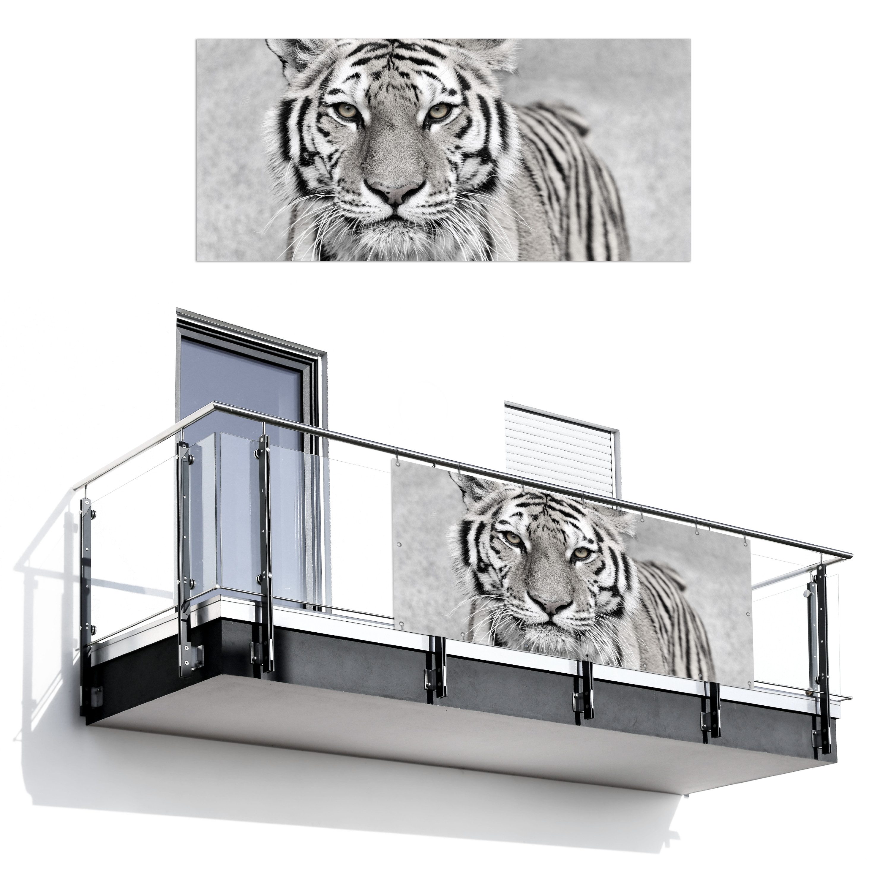 MuchoWow Balkonsichtschutz Tiger - Natur - günstig online kaufen
