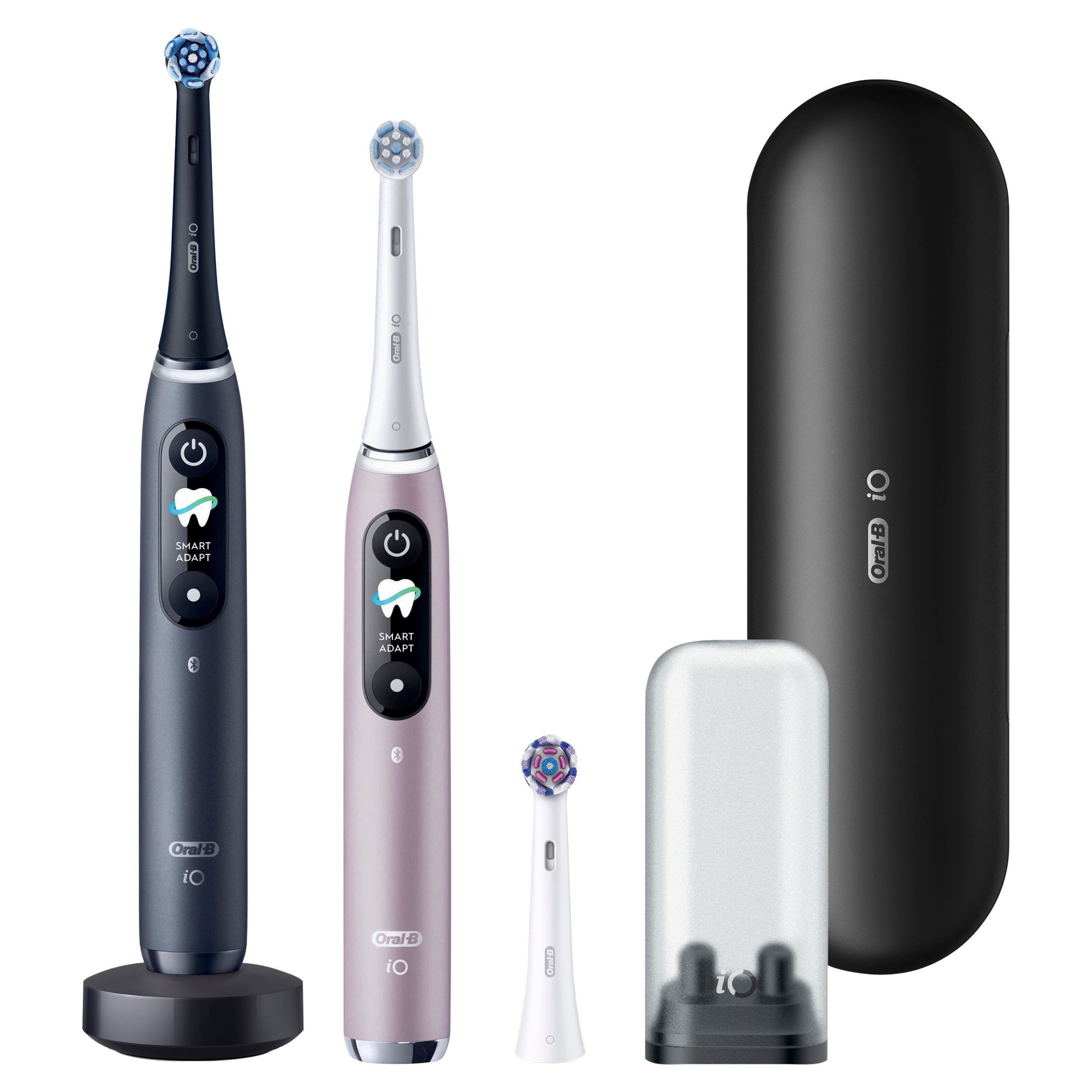 Oral-B Elektrische Zahnbürste iO 9 Duopack, Aufsteckbürsten: 3 St., mit Magnet-Technologie, 7 Putzmodi, Farbdisplay & Lade-Reiseetui – Bild 2 von 5
