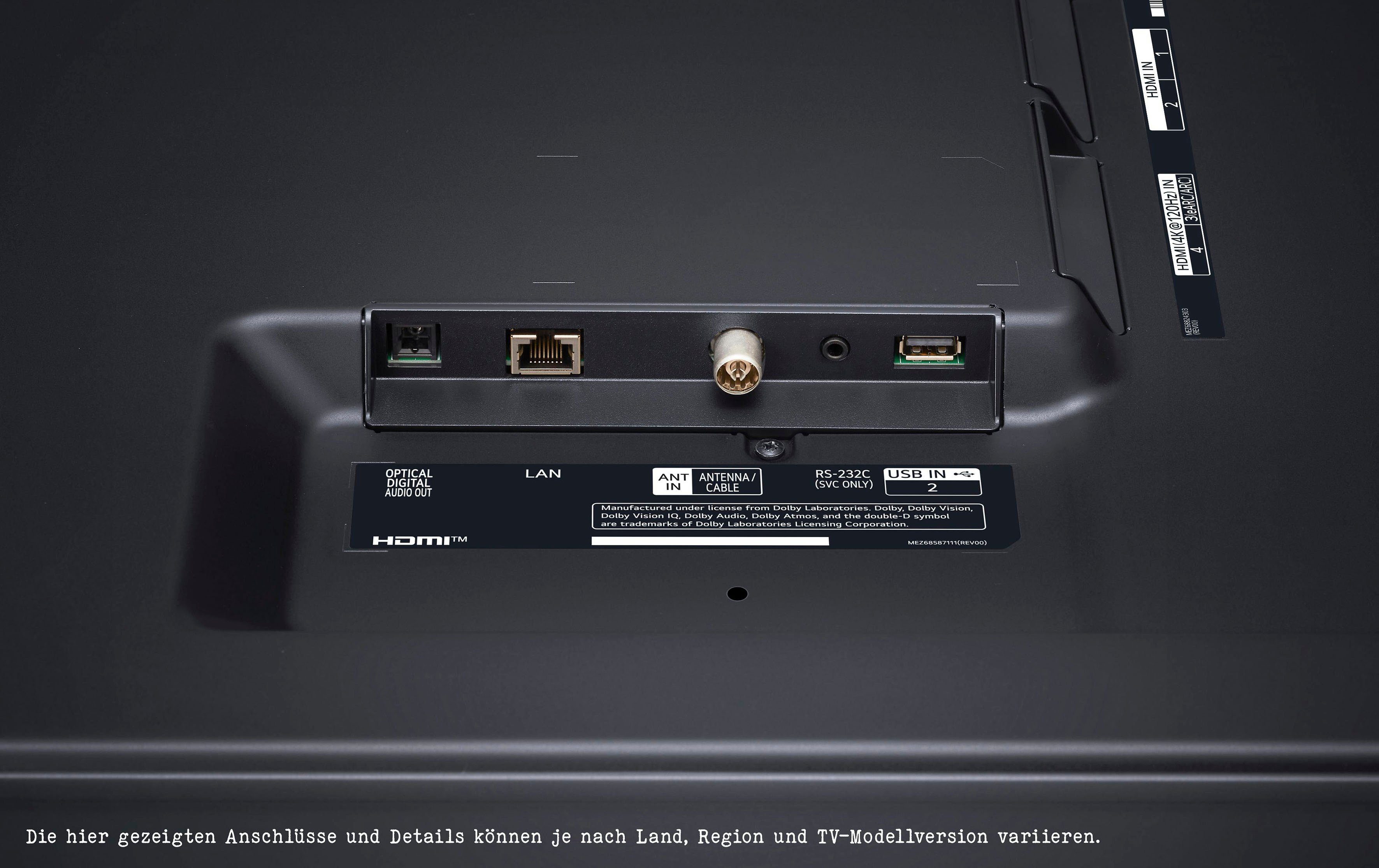 LG 86UR81006LA LED-Fernseher (218 Zoll, cm/86 4K HD, AI-Prozessor,HDR10,AI 4K Sound Brightness Control) Pro,AI UHD,α7 Ultra Smart-TV, Gen6