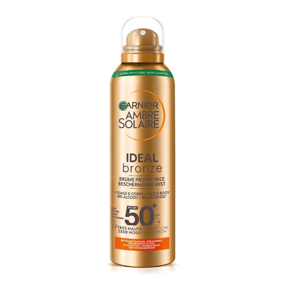 GARNIER Sonnenschutzspray Ambre Solaire Ideal Bronze Sonnenspray LSF 50+ (150 ml), mit Beta-Carotin für attraktive Bräune