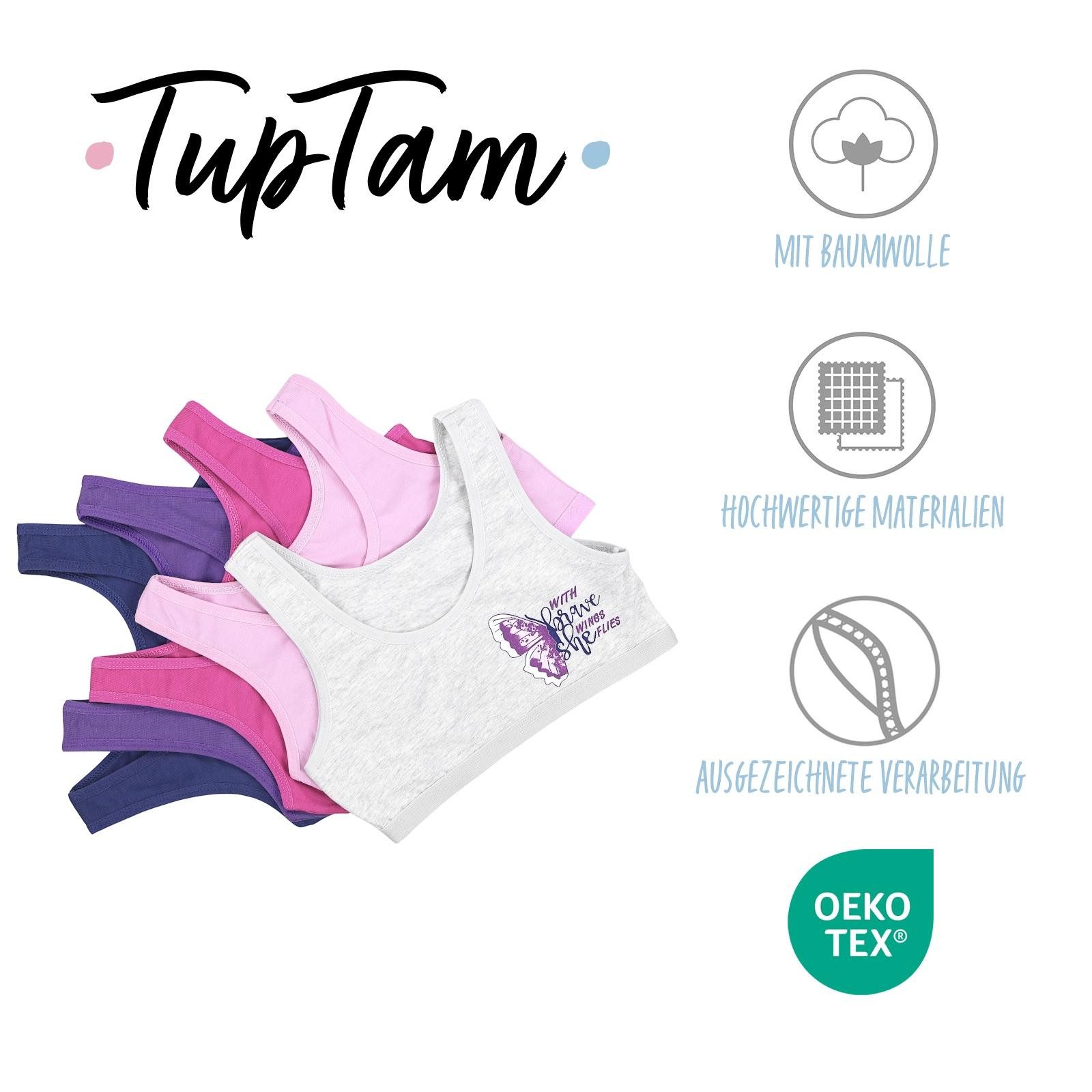 TupTam Bustier TupTam Mädchen Bustier mit breiten Trägern 5er Pack – Bild 2 von 5