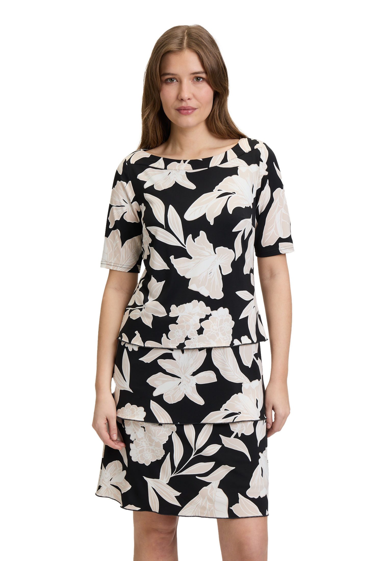 Sommerkleid Betty Barclay Damen Stufenkleid kurzarm
