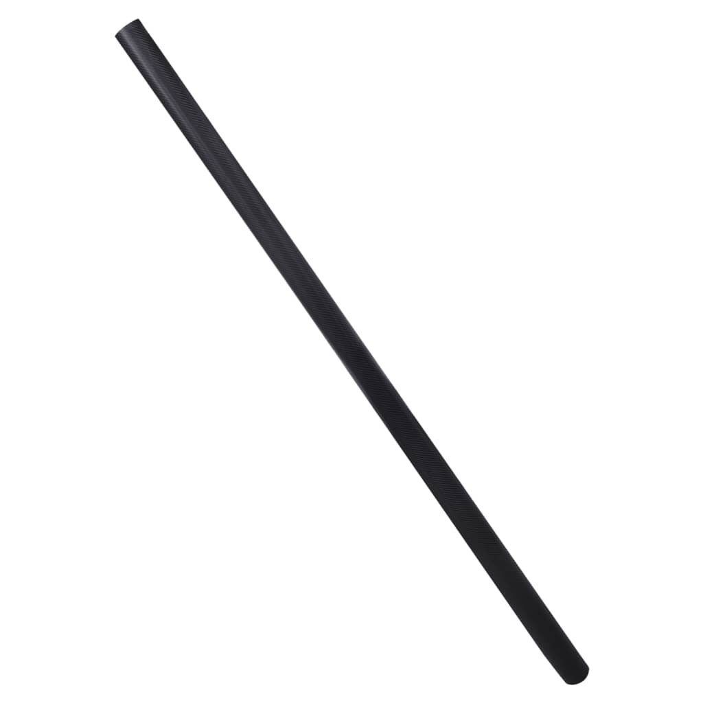 Aufkleber Autofolien 2 Stk. 4D Schwarz 100x150 cm+50x150 cm, (2tlg)