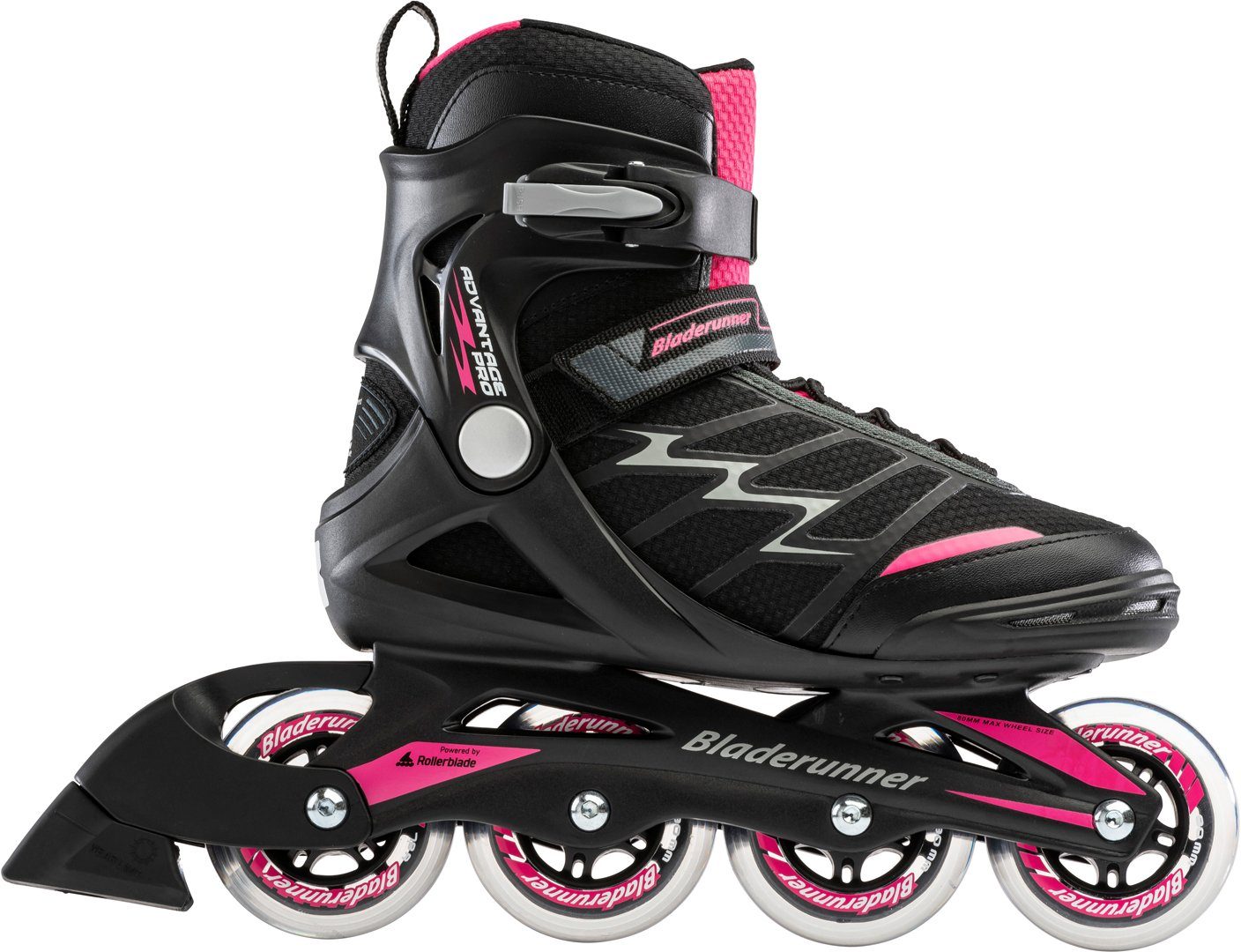 Bladerunner Inlineskates BLADERUNNER BY black/pink XT W Skate ADVANTAGE Inline PRO 2022 ROLLERBLADE
