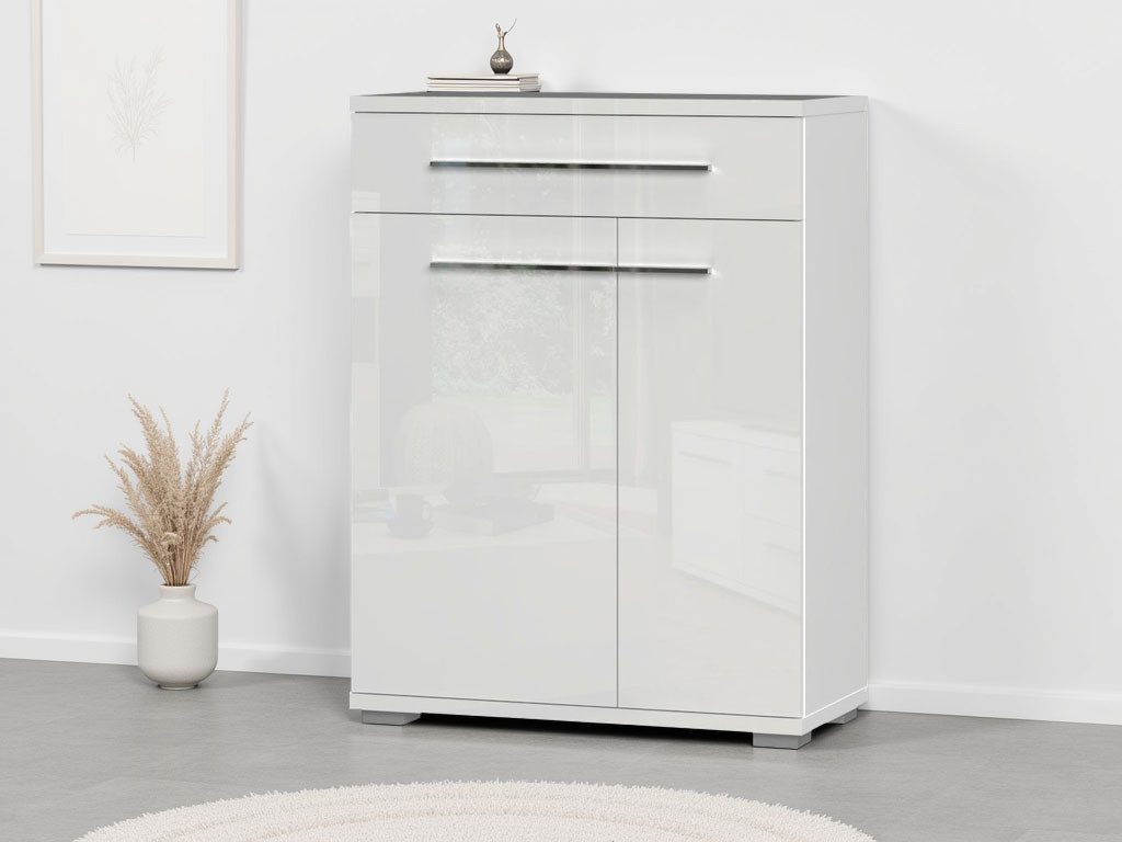 OTTO home Schuhschrank Piano (H/B/T): 101/76/35cm) UV lackiert, hochglänzen günstig online kaufen