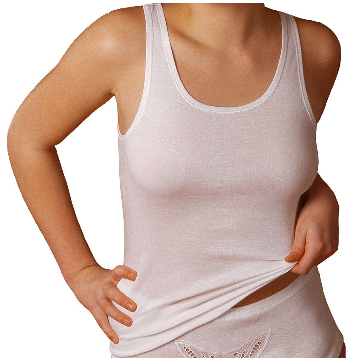 HERMKO Achseltop Achselhemd (Pack, 5er) Tank Top, Achselhemd, 100 % Bio-Baumwolle, Basic, Shirt, Feinripp
