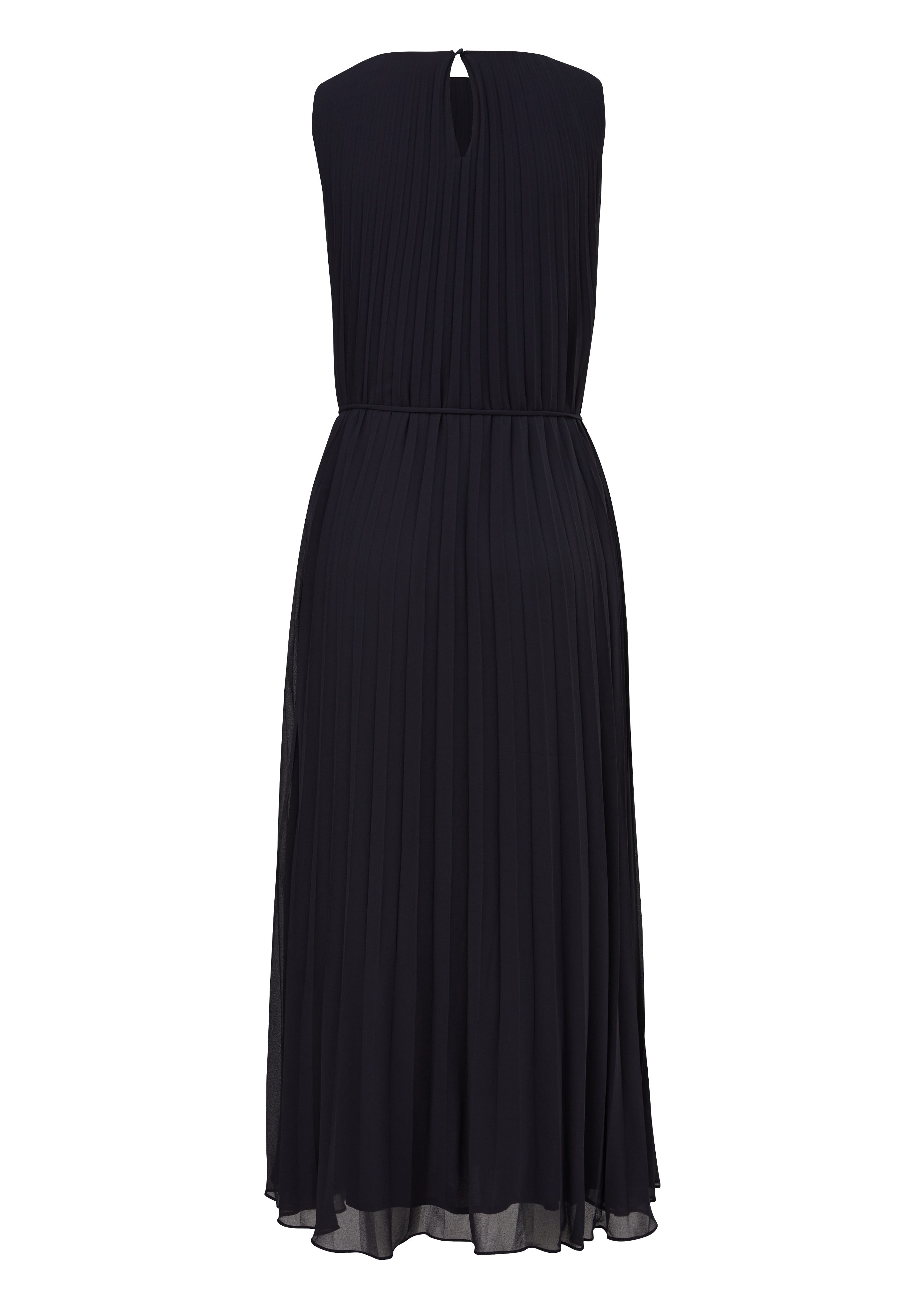 Comma Chiffonkleid mit luftigem Schlitz im günstig online kaufen