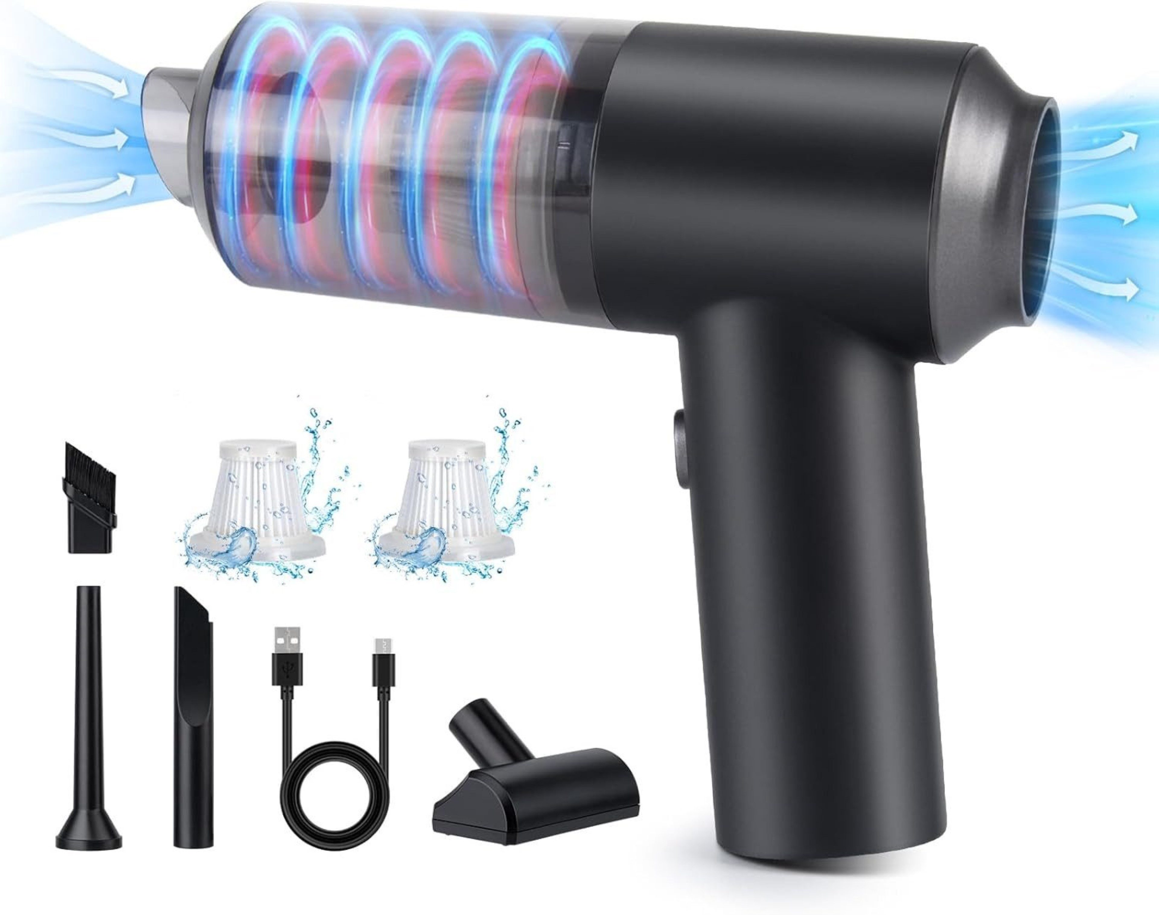 ASFSKY Akku-Handstaubsauger Mini Ручные пылесосы Auto 8000Pa kabellos Akku Пылесосы 2-in-1, 50 W, beutellos, Kompakter, Ручные пылесосы mit 8000Pa Saugkraft und HEPA-Filter