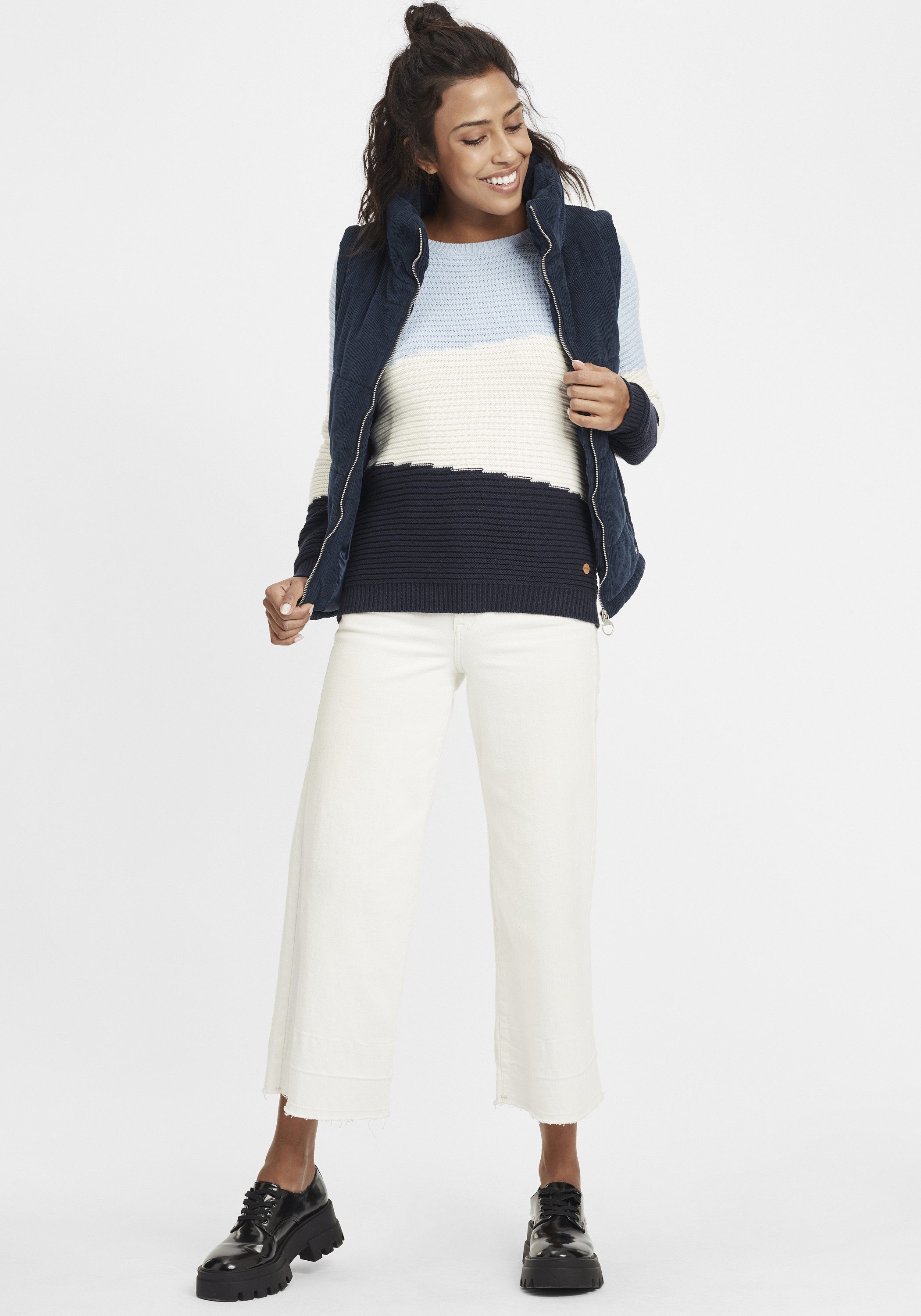 OXMO Strickpullover OXOlma Pullover in Fein-Strick Optik günstig online kaufen