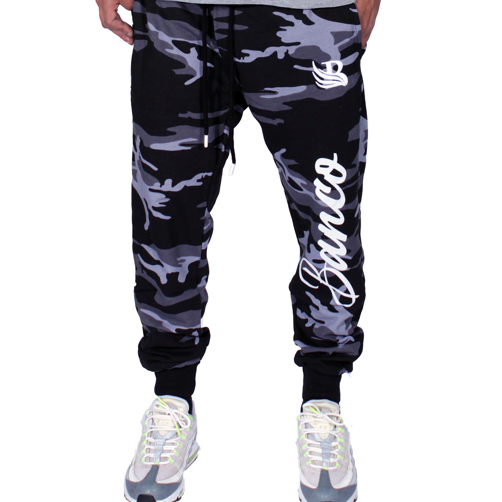 Banco Jogginghose Banco Herren Jogginghose Trainingshose Sporthose Streetwear Sweatpants Camouflage_A