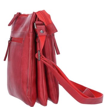 The Skandinavian Brand Umhängetasche The Skandinavian Brand Damen Ledertasche rot (1-tlg)