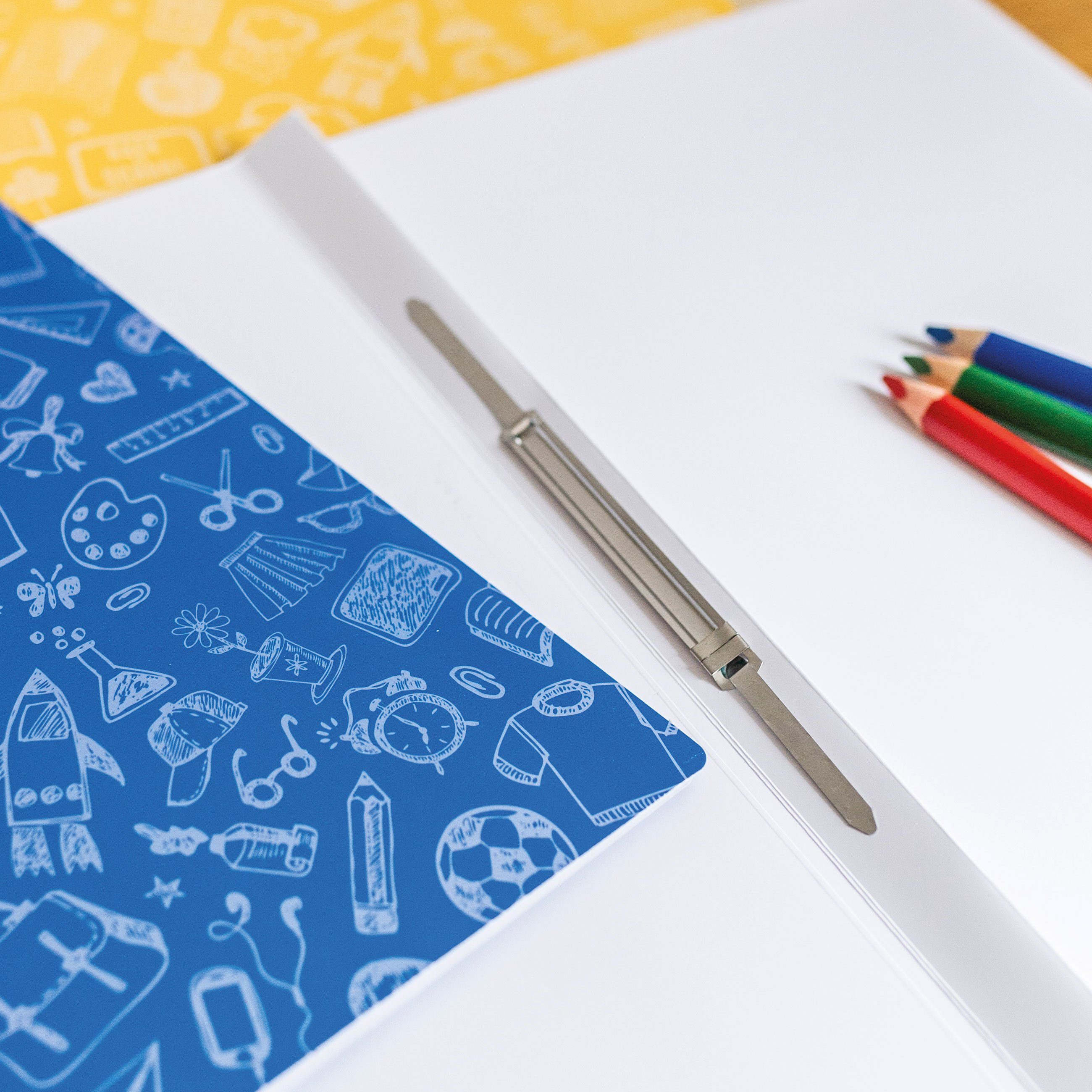 PAPIERDRACHEN Schulheft 8 Schnellhefter aus Karton – DIN A4 – tolles Designs – Bild 4 von 5