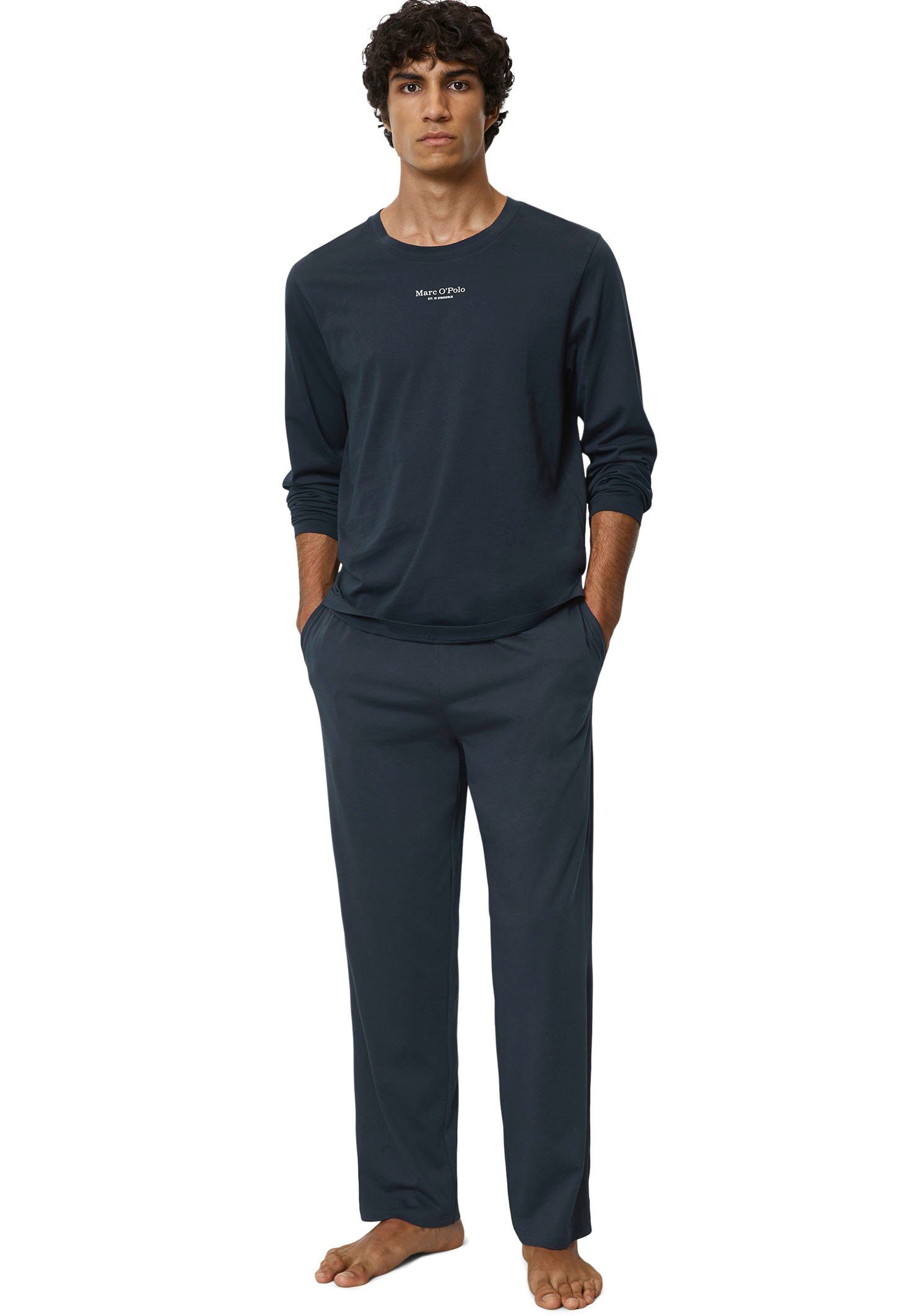 Marc O'Polo Langarmshirt Mix & Match Cotton mit Langarm und Logoprägung günstig online kaufen