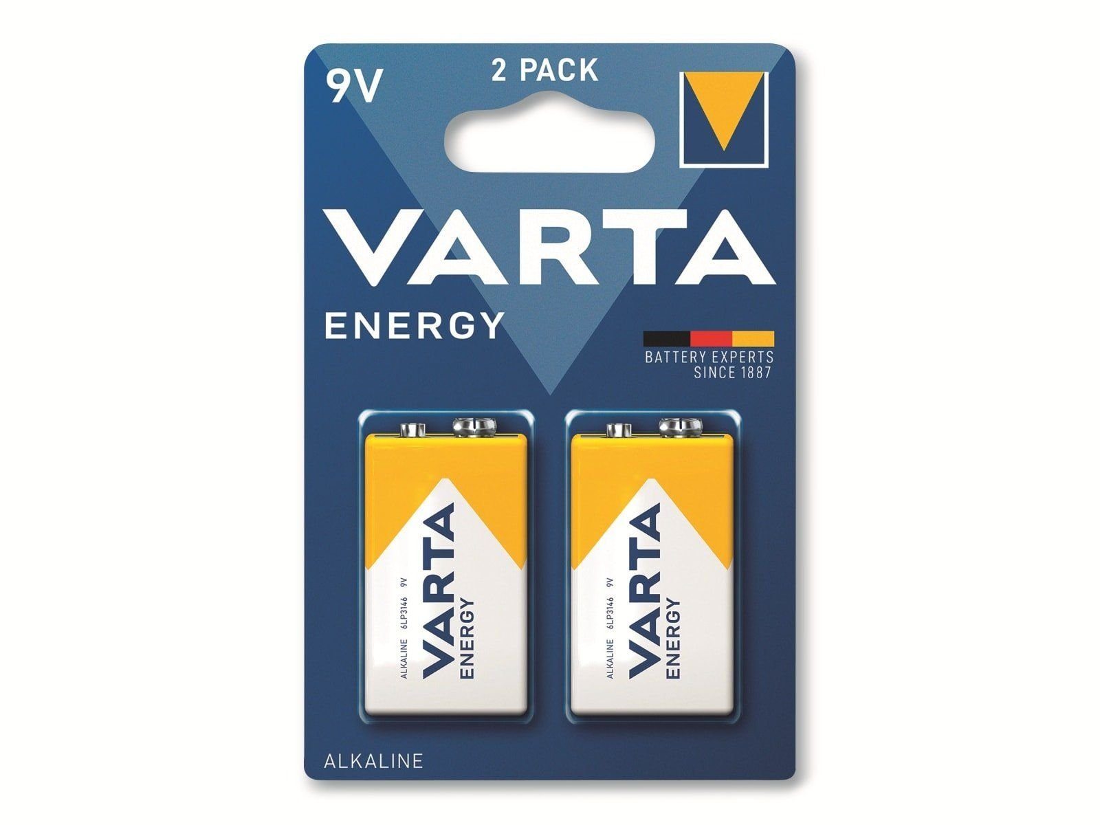 Batterie VARTA 9V E-Block, VARTA 6LR61, Batterie Alkaline,