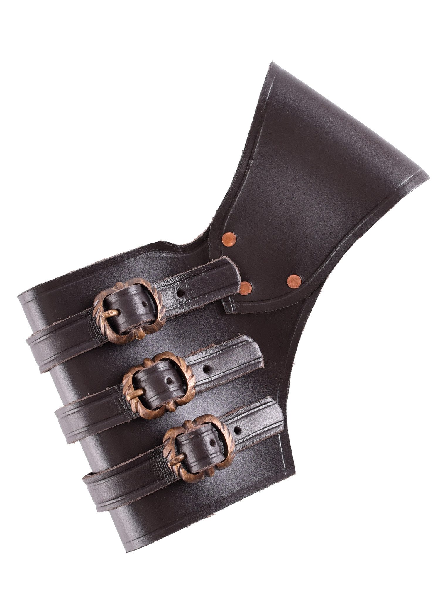 Battle Merchant Ritter-Kostüm Verstellbarer Schwerthalter aus braunem Leder