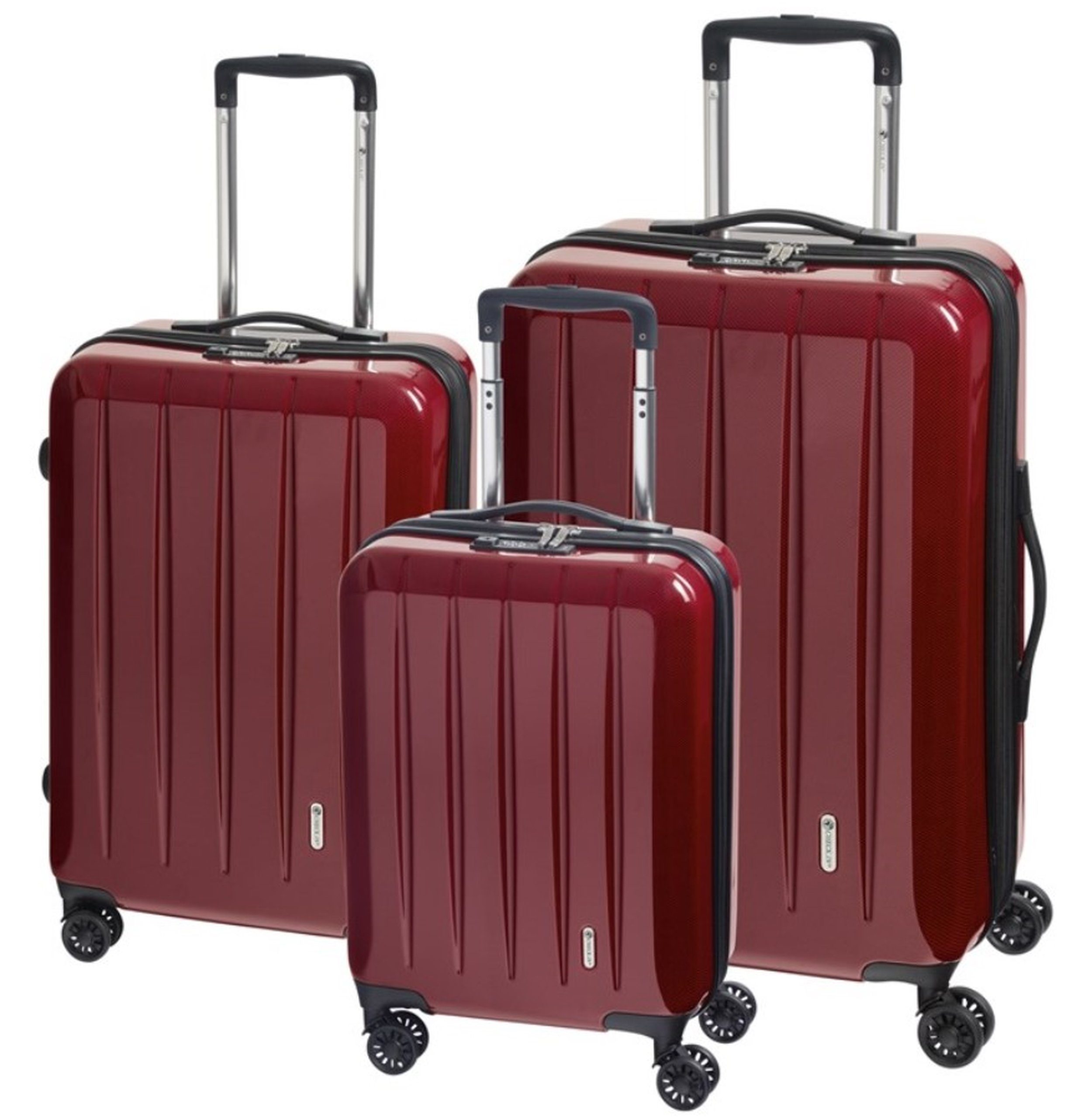 CHECK.IN® Trolleyset - Light - XL-Volumen - 4 Rollen - Dehnfalte, div. Farben