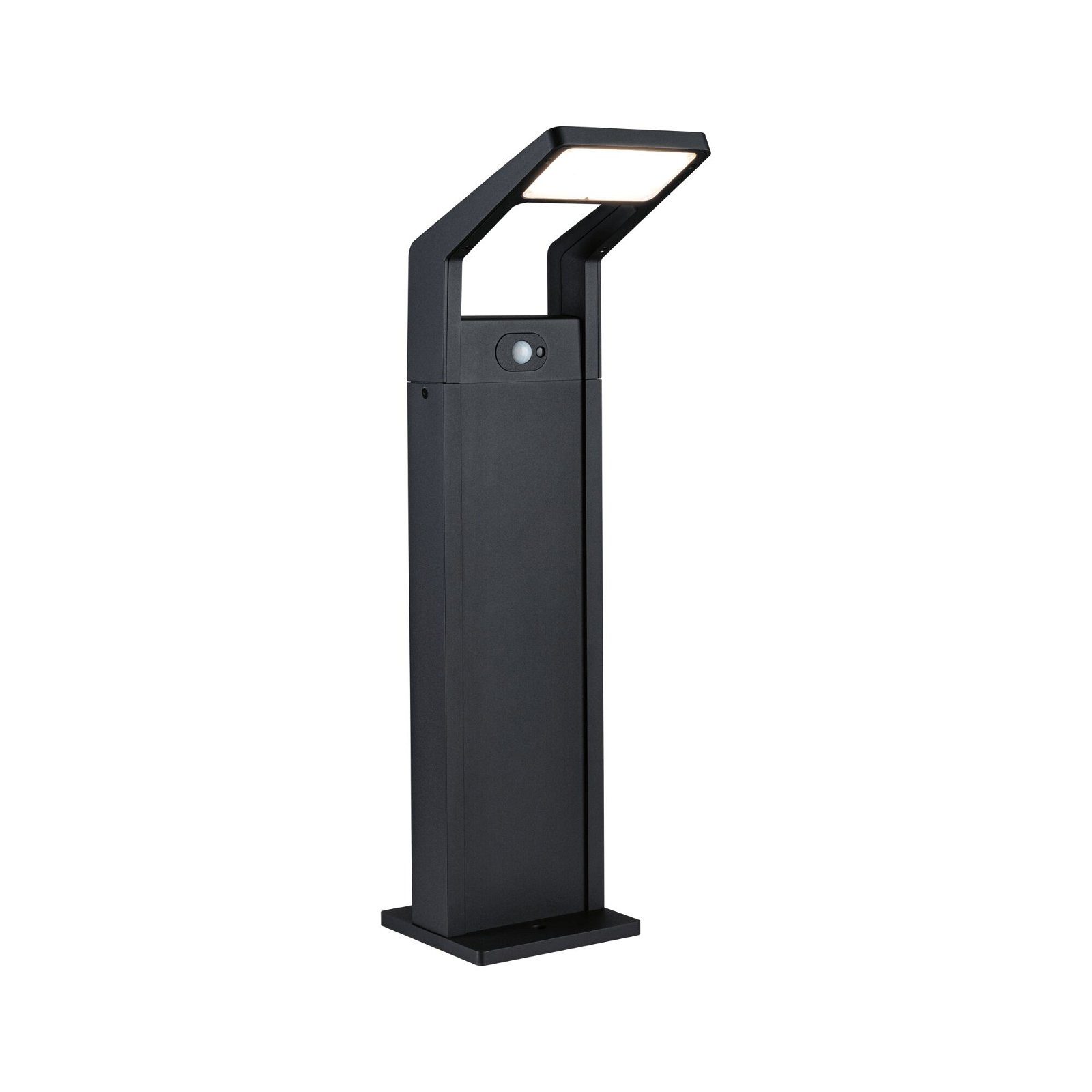 Paulmann LED Pollerleuchte Juntea IP44 585mm 3000K 11W 900lm 230V Anthrazit Aluminium, LED fest integriert, Warmweiß, Bewegungsmelder