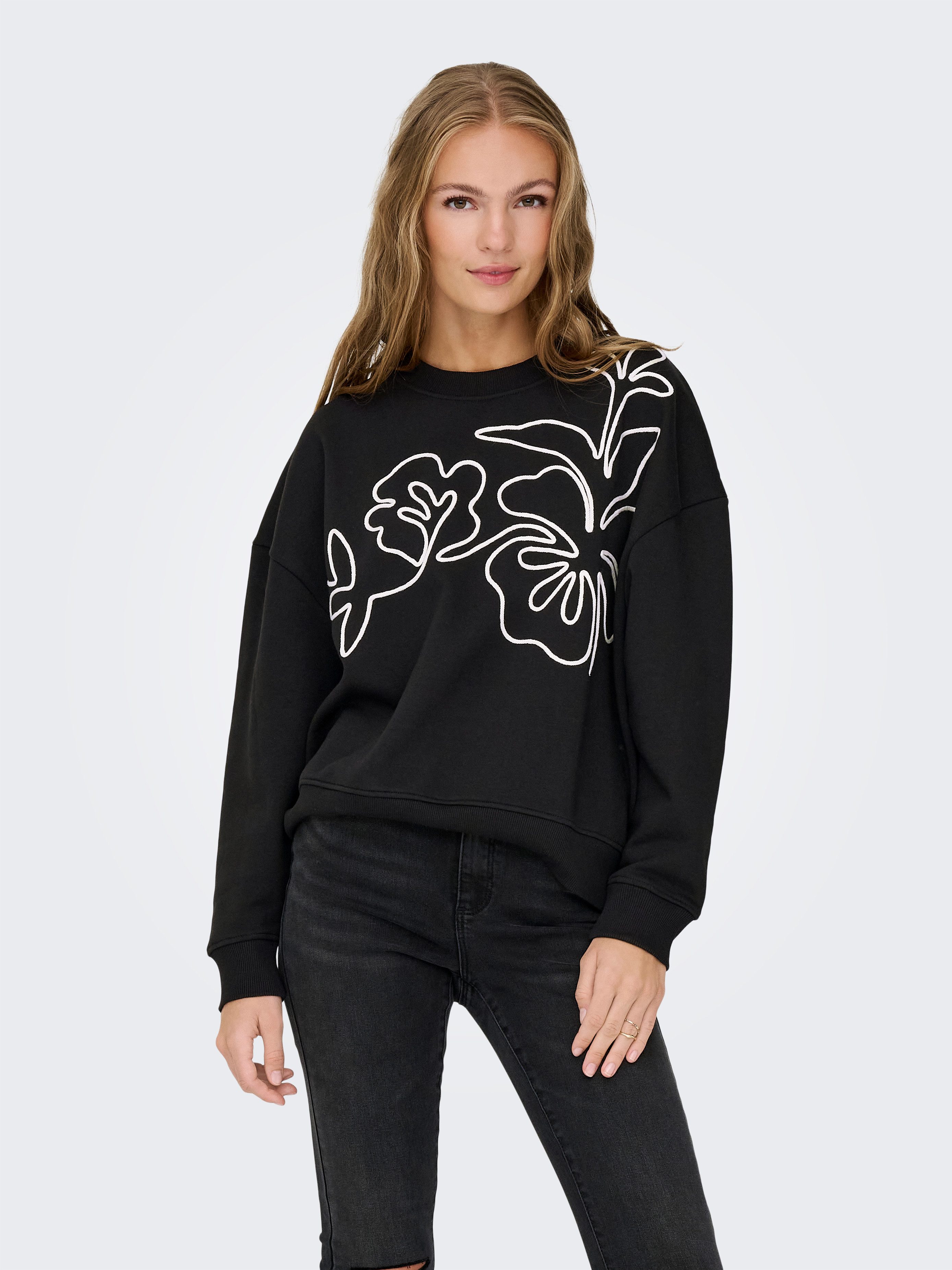 JDY Sweatshirt JDYCANOA L/S EMB SWEAT JRS NOOS günstig online kaufen
