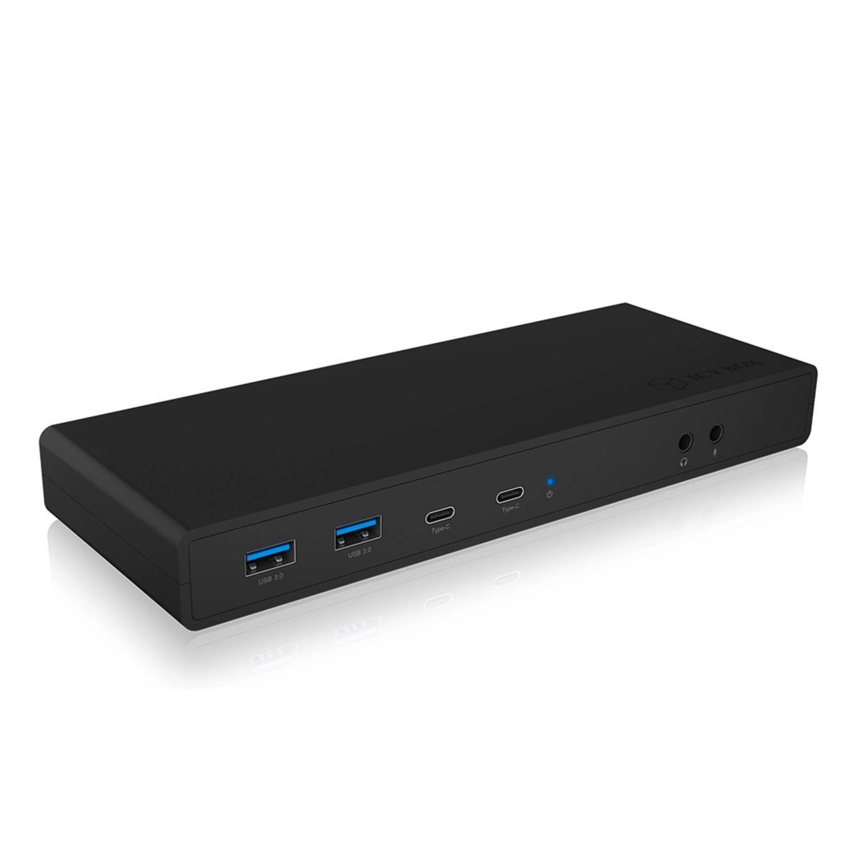 ICY BOX Festplatten-Gehäuse IB-DK2245AC Docking mit Videoausgabe