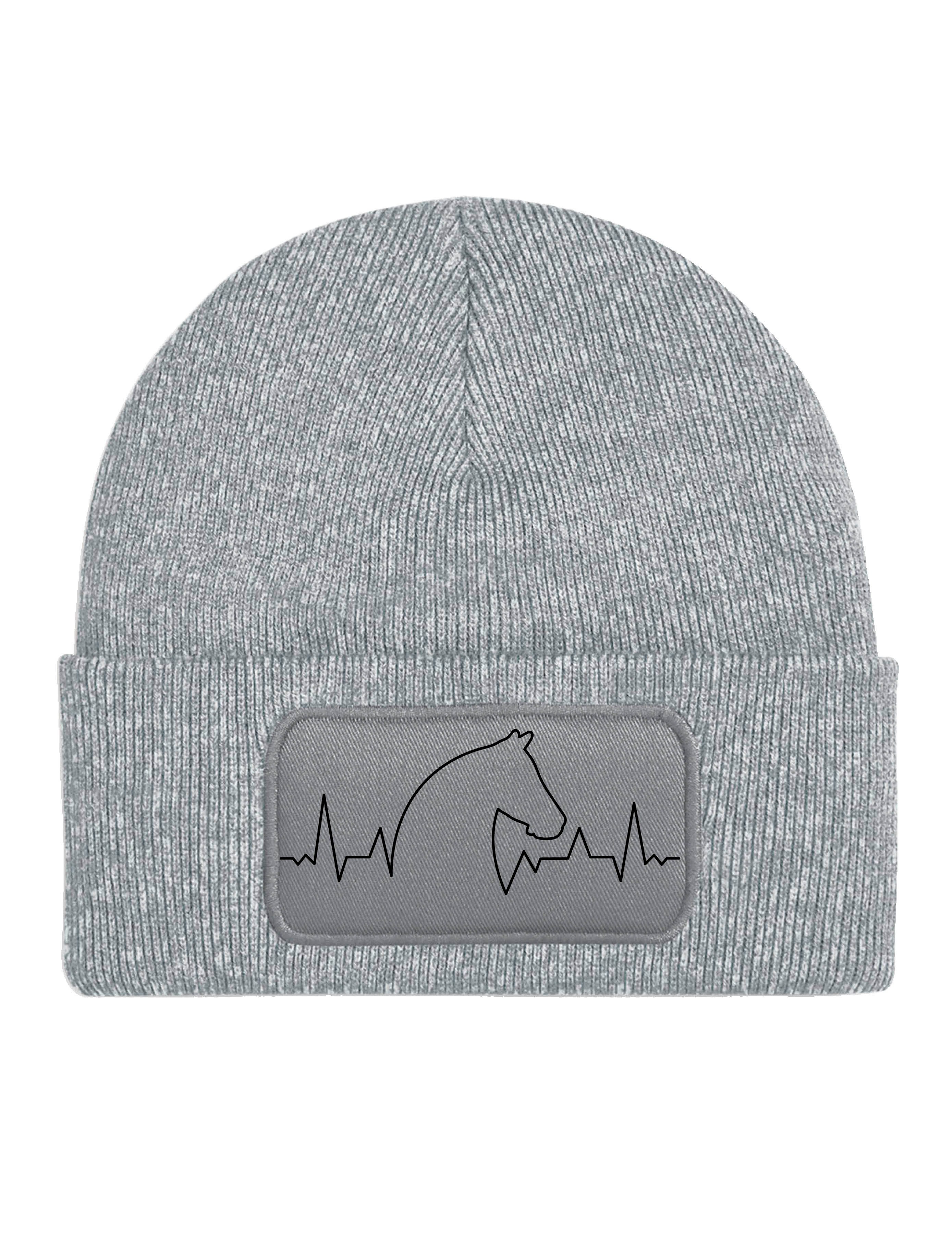 Youth Designz Beanie Heart beat Pferd Bauernhof Reiten unisex Beanie Mütze günstig online kaufen