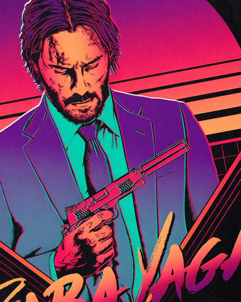 style3 T-Shirt Baba Yaga john wick keanu reeves 2 3 4 5 6 blu-ray dvd günstig online kaufen