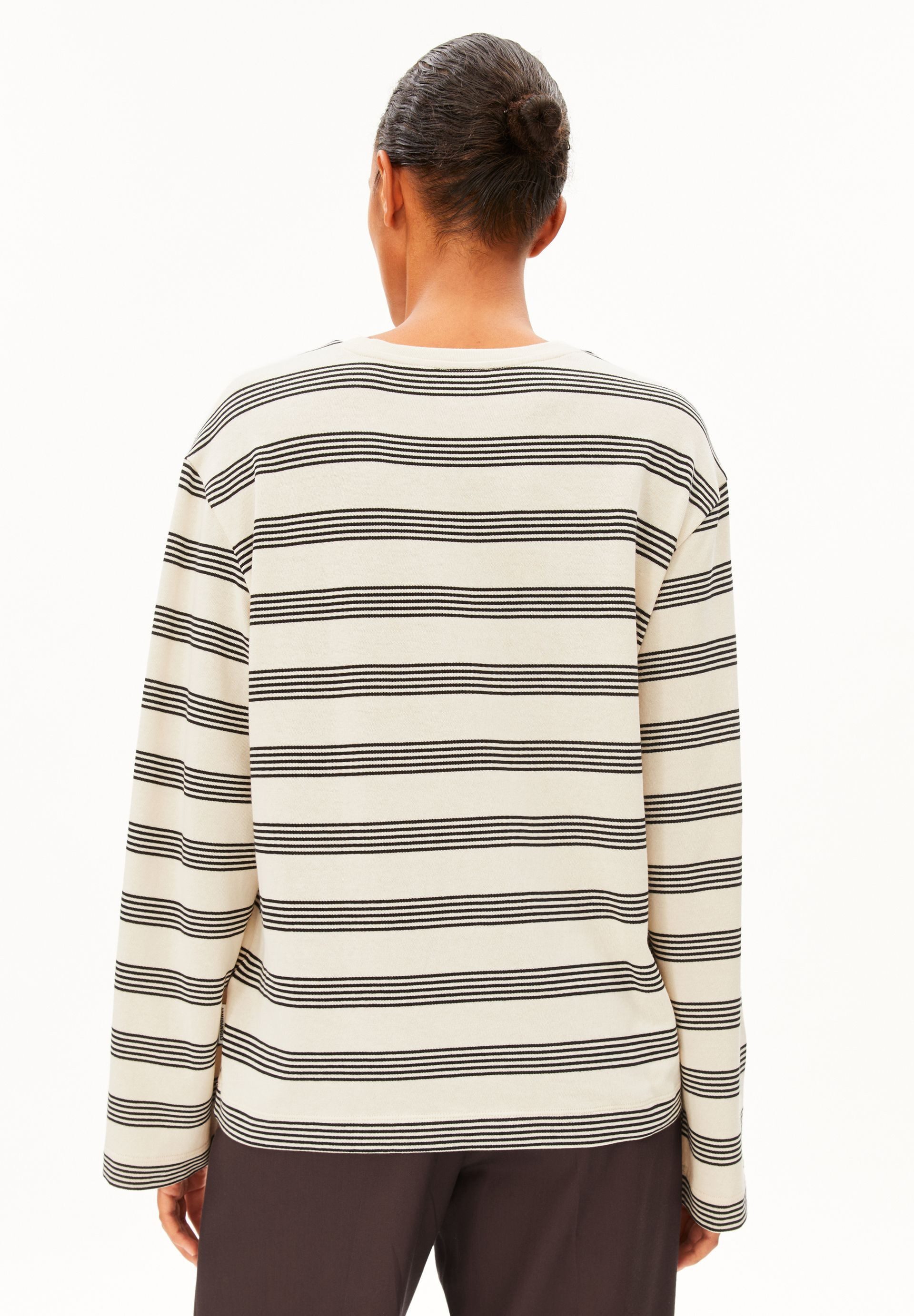 Armedangels Longsleeve MARYNAA FINE STRIPE Loose Fit – Bild 4 von 5