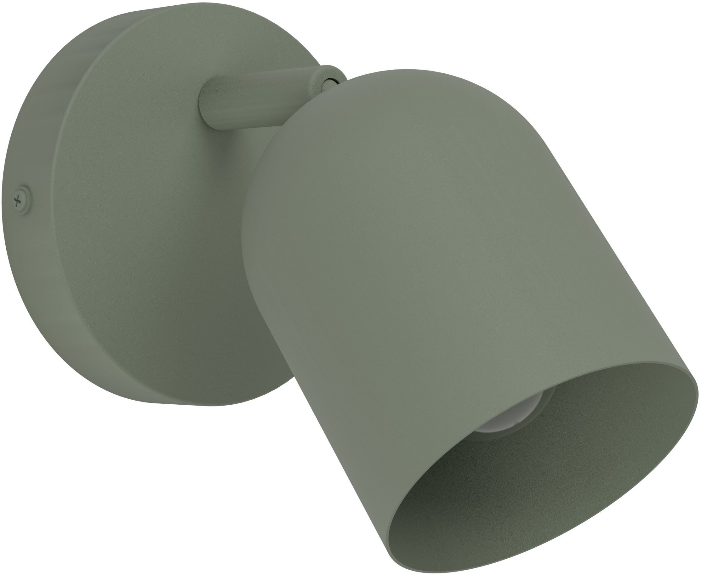EGLO Deckenleuchte TILSTON Spotlampe - Stahl - E14 - 1X40W - IP20, ohne Leuchtmittel, Wandleuchte, Wandspot, schwenkbar, Strahler, L12 x H15,5 x AL12 cm