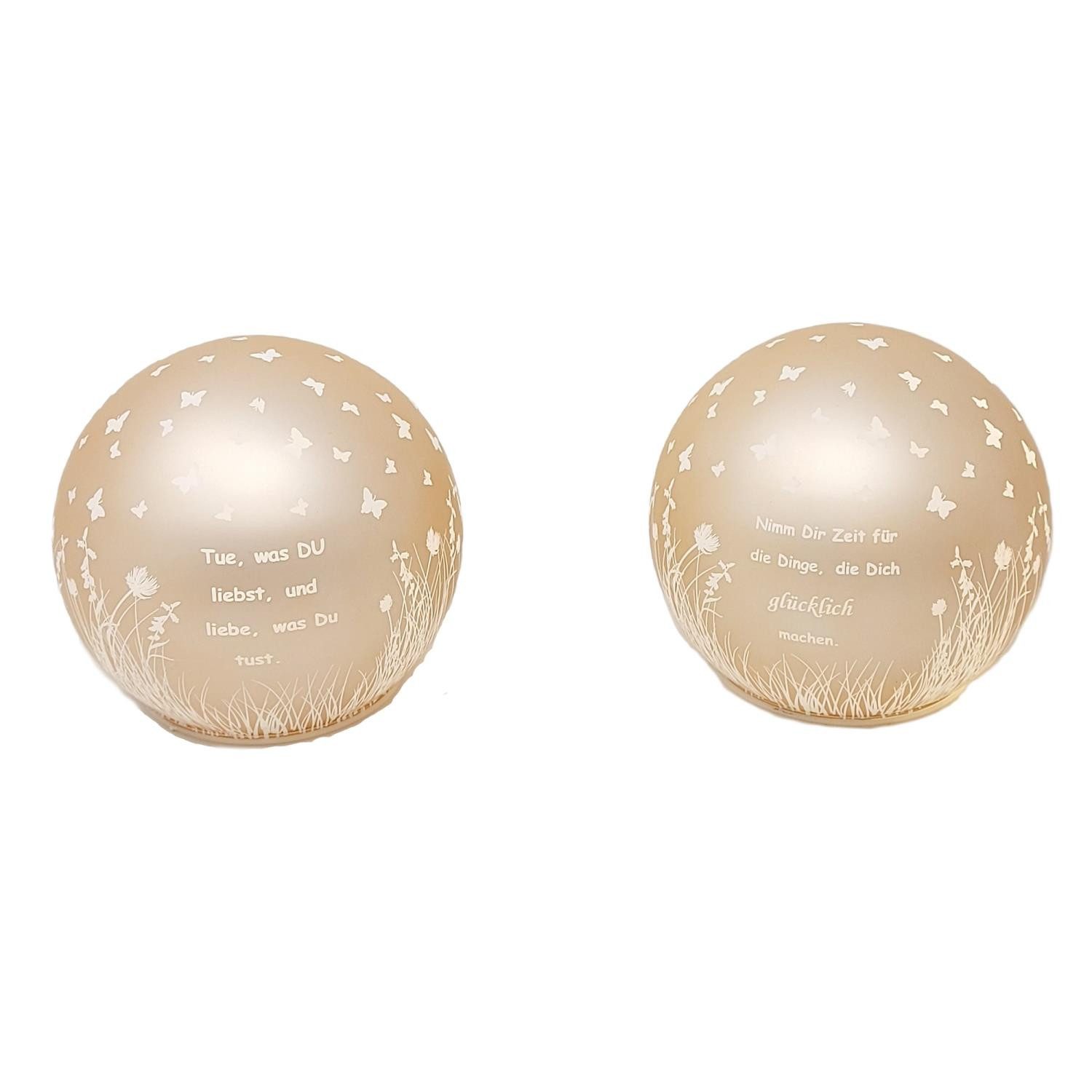 formano Kugelleuchte Sprüche, Farbe: Orange, Motiv: Sprüche