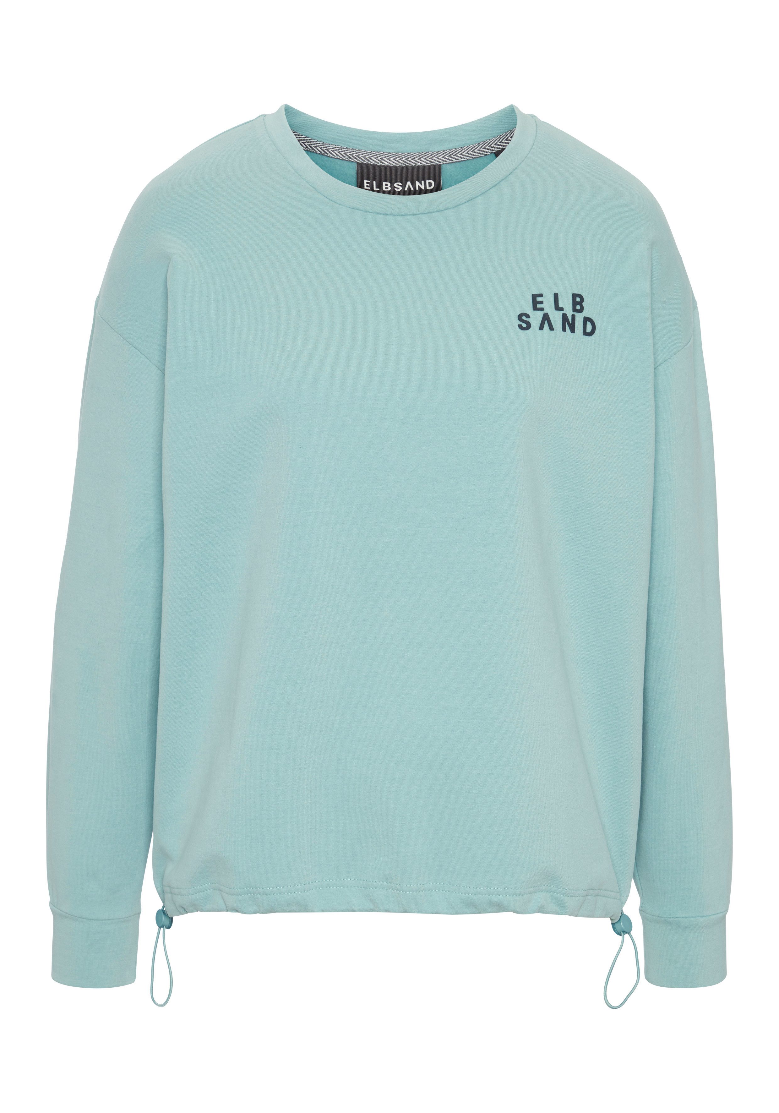 Elbsand Sweatshirt Carisa mit verstellbarem Gummizug am Saum, lockere Passform, casual-sportlich